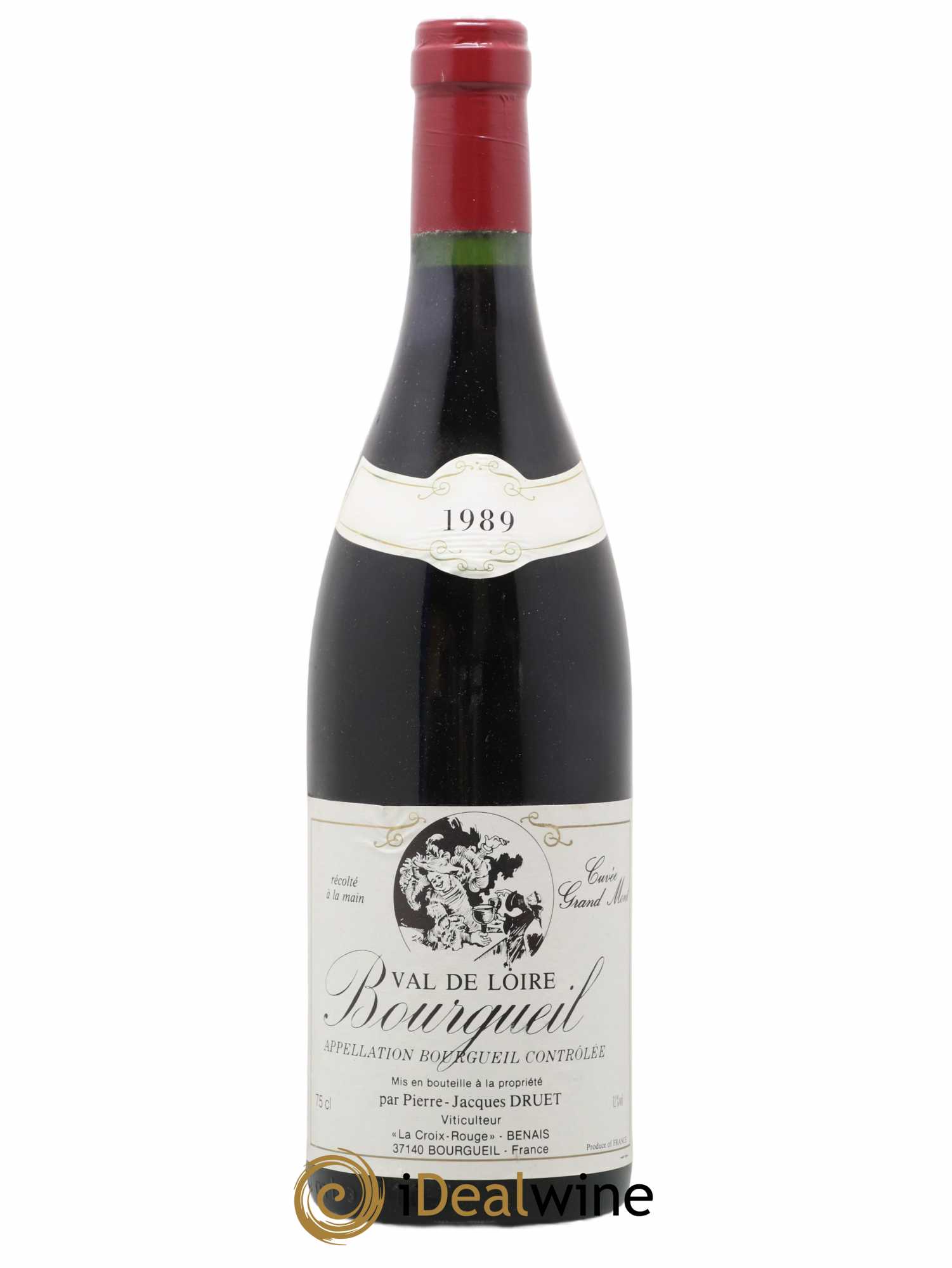 Bourgueil Grand Mont Pierre Jacques Druet 1989 - Lot de 1 bouteille - 0