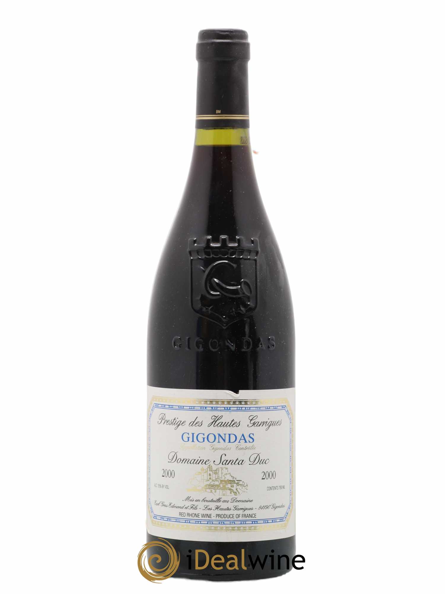 Gigondas Santa Duc (Domaine) Hautes Garrigues Famille Gras 2000 - Lot de 1 bouteille - 0