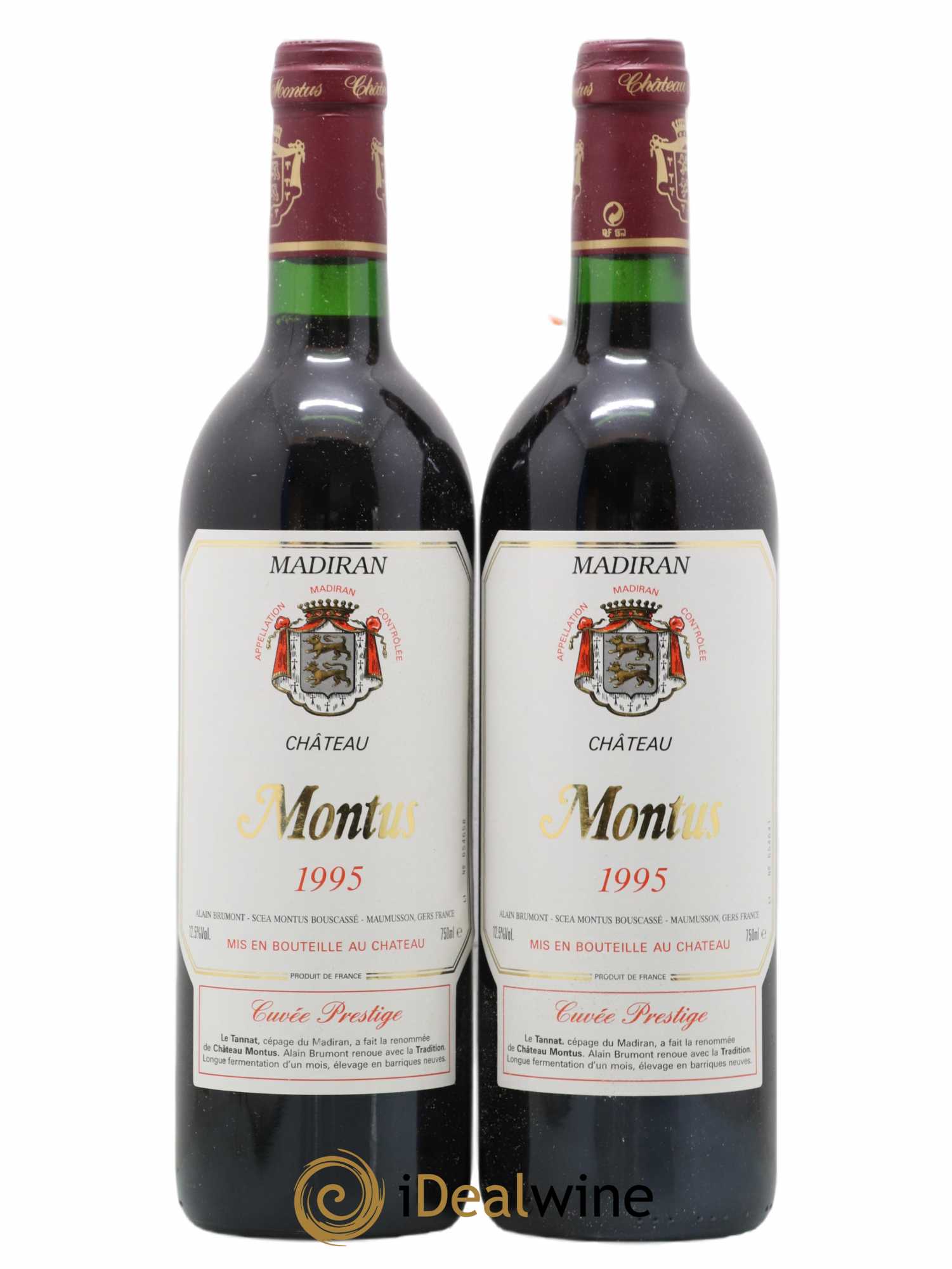 Madiran Château Montus-Prestige Alain Brumont 1995 - Lot de 2 bouteilles - 0