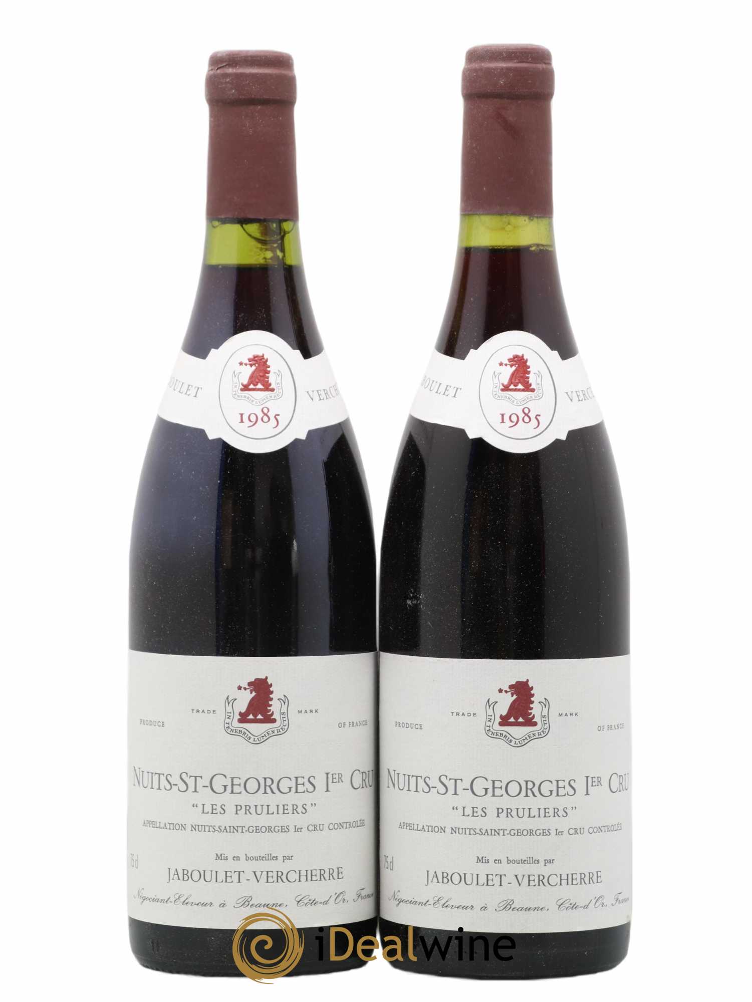 Nuits-Saint-Georges 1er Cru Les Pruliers Jaboulet Vercherre 1985 - Posten von 2 Flaschen - 0