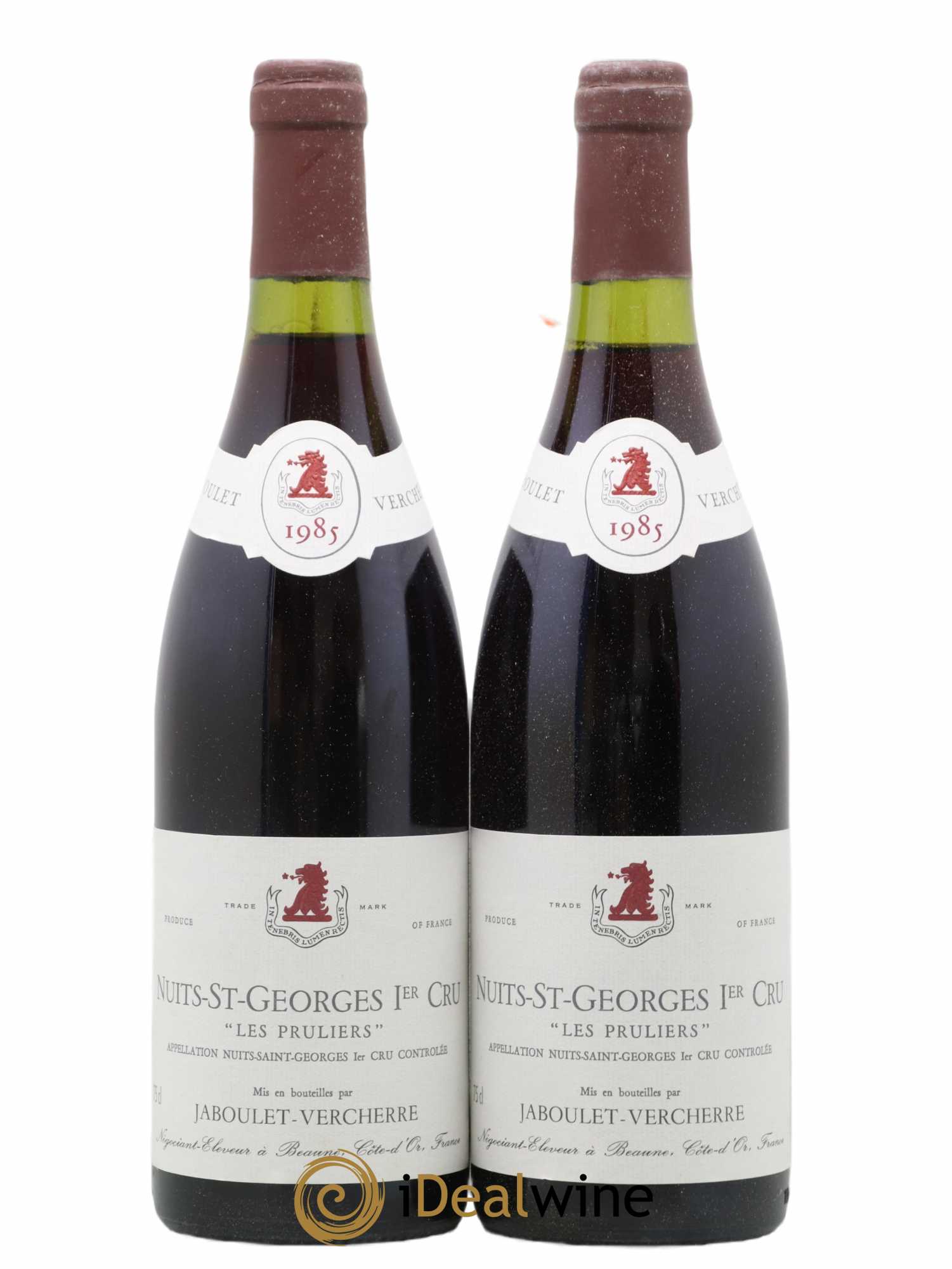Nuits-Saint-Georges 1er Cru Les Pruliers Jaboulet Vercherre 1985 - Posten von 2 Flaschen - 0