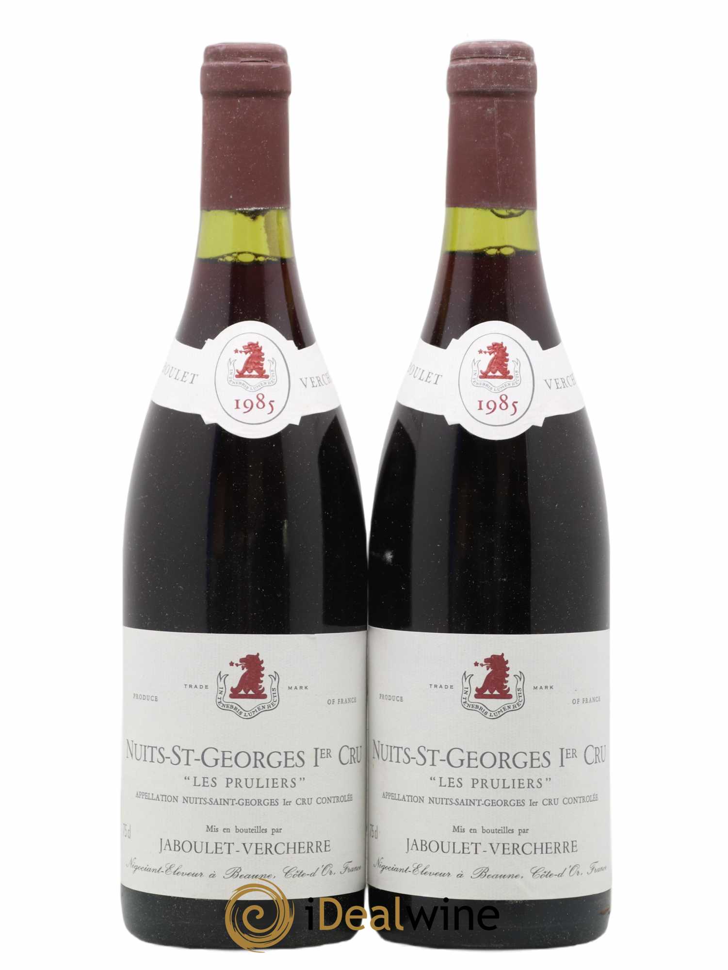 Nuits-Saint-Georges 1er Cru Les Pruliers Jaboulet Vercherre 1985 - Posten von 2 Flaschen - 0