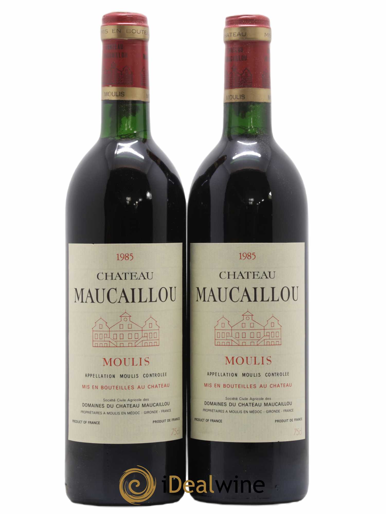 Château Maucaillou 1985 - Lot de 2 bouteilles - 0