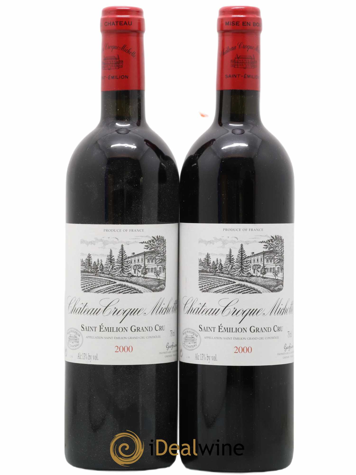 Château Croque Michotte 2000 - Posten von 2 Flaschen - 0