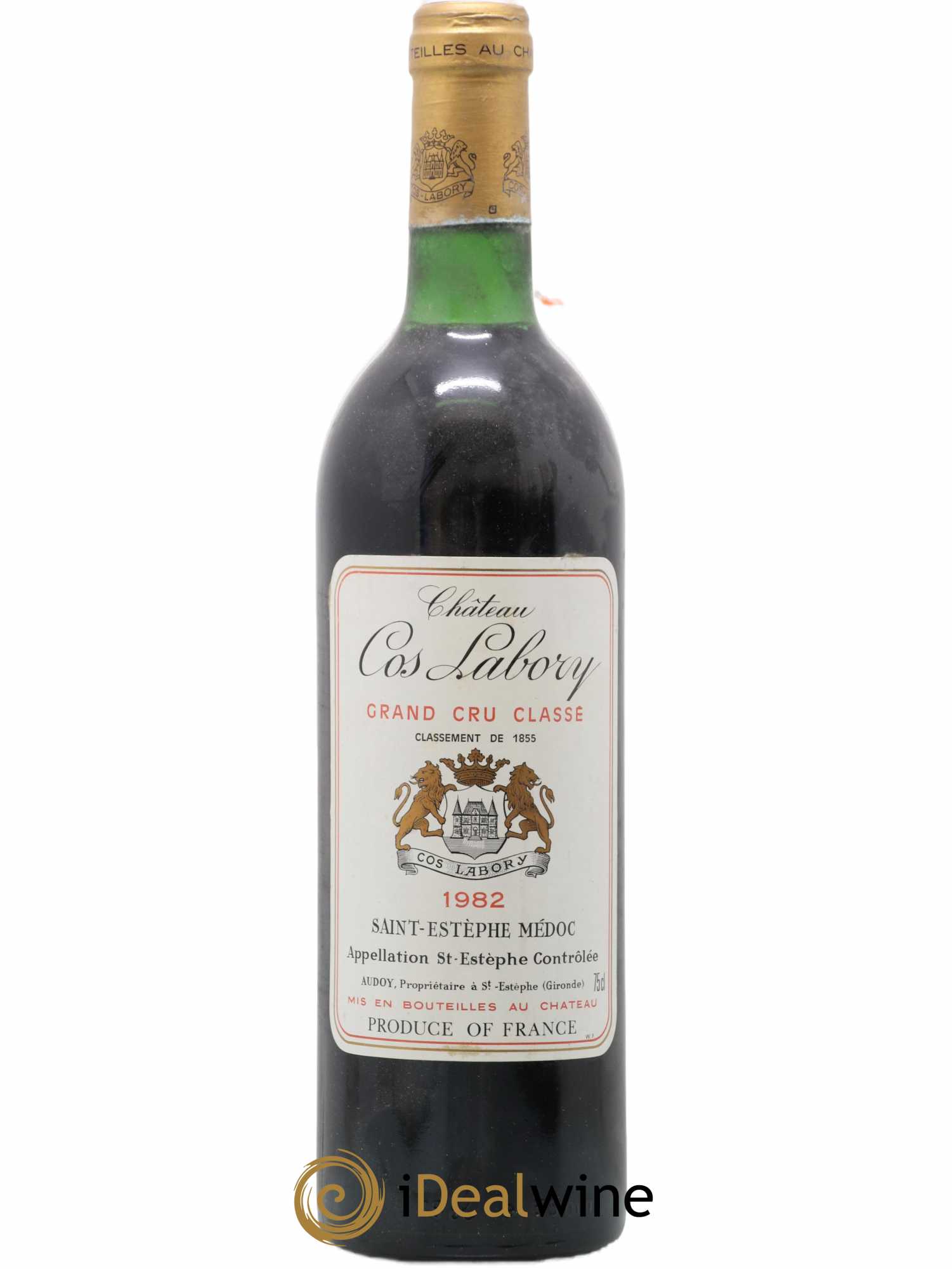 Château Cos Labory 5ème Grand Cru Classé 1982 - Lot de 1 bouteille - 0
