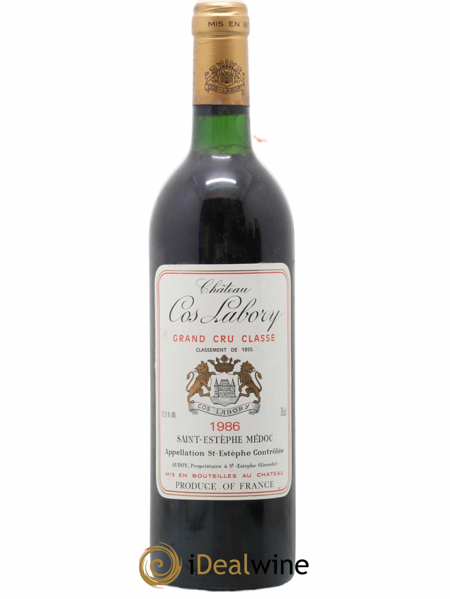 Château Cos Labory 5ème Grand Cru Classé 1986 - Lot de 1 bouteille - 0