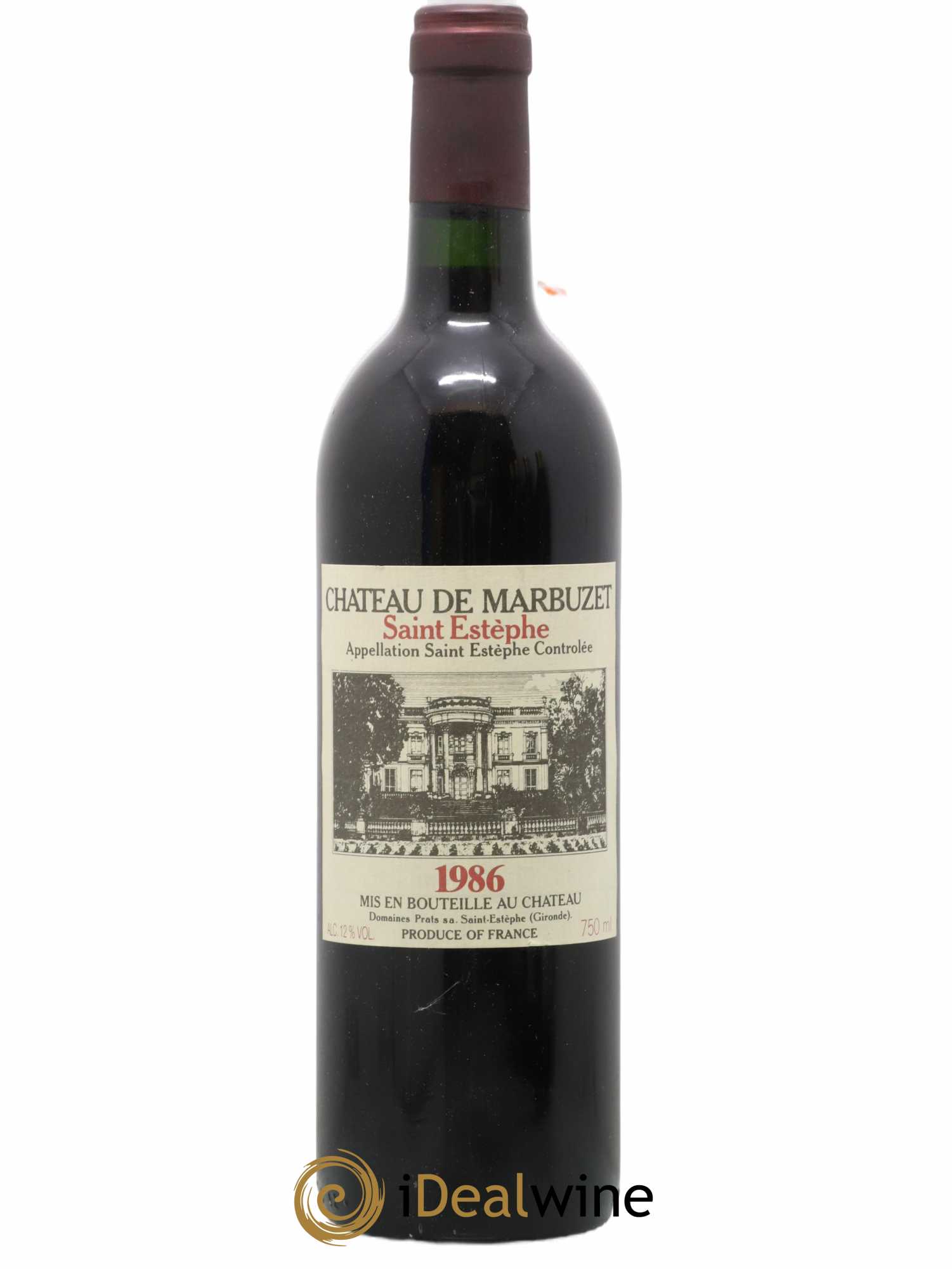 Château de Marbuzet Cru Bourgeois 1986 - Lot de 1 bouteille - 0