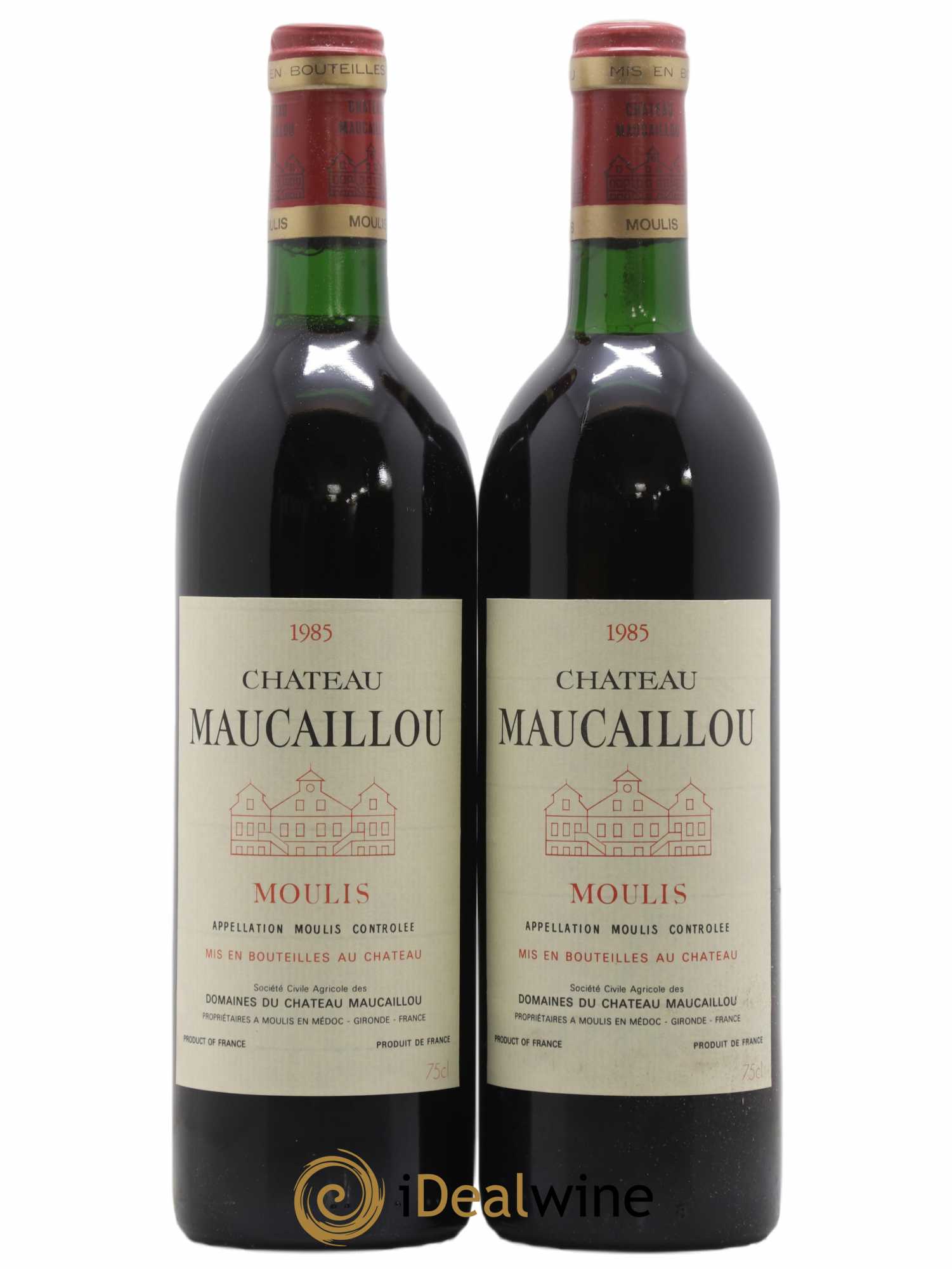 Château Maucaillou 1985 - Lot of 2 bottles - 0
