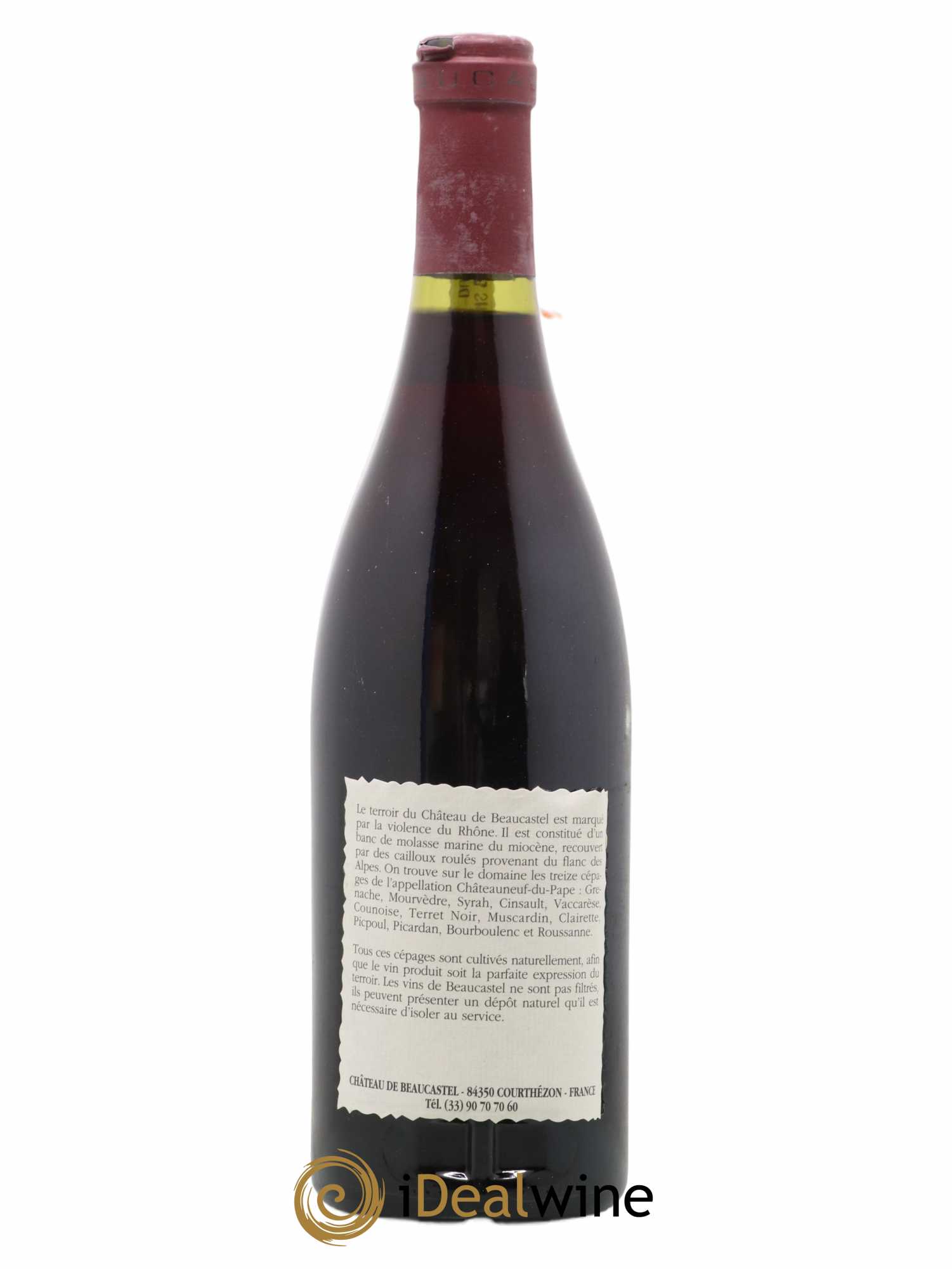 Châteauneuf-du-Pape Château de Beaucastel Famille Perrin 1990 - Lot de 1 bouteille - 1