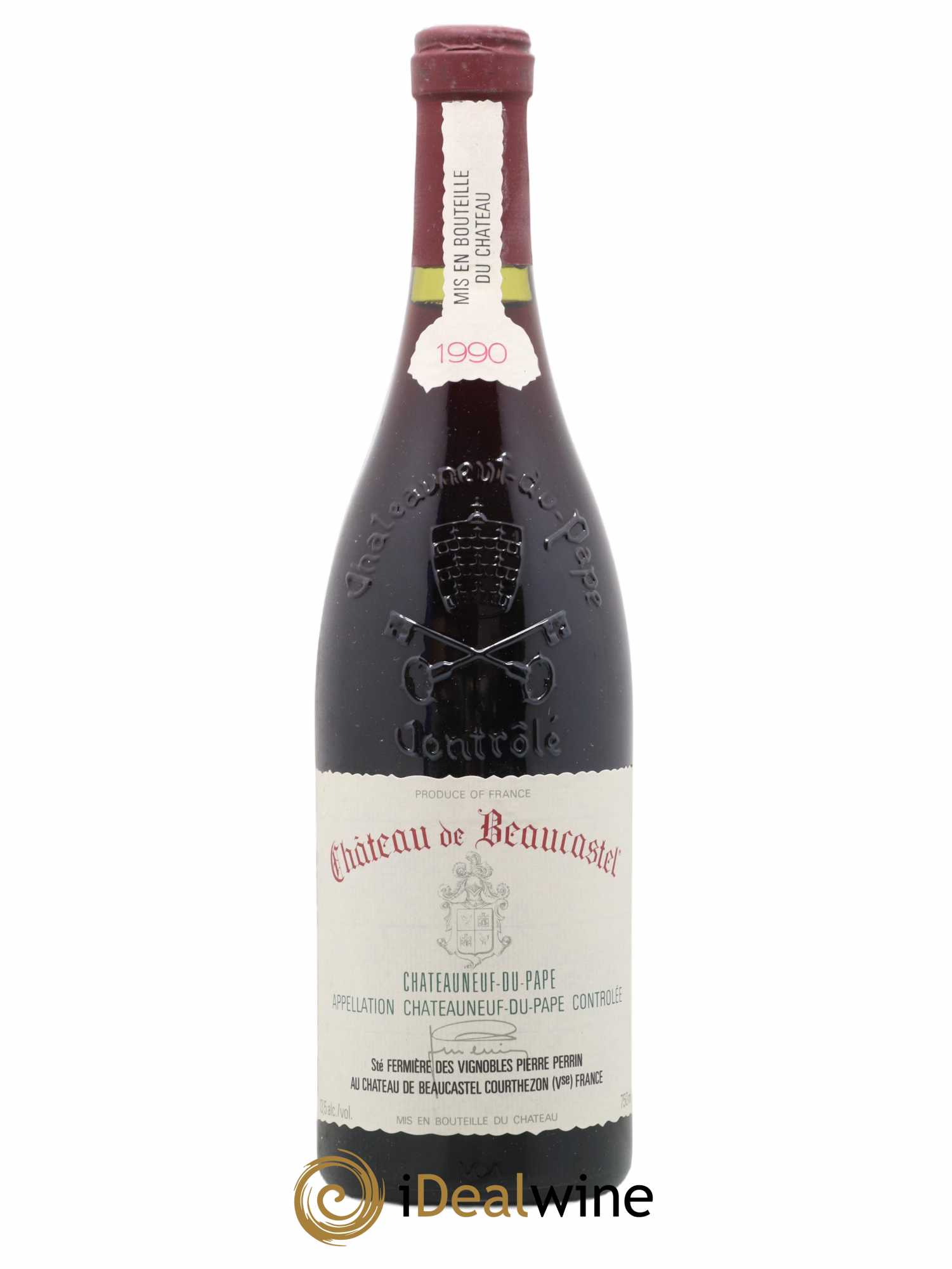 Châteauneuf-du-Pape Château de Beaucastel Famille Perrin 1990 - Lot de 1 bouteille - 0