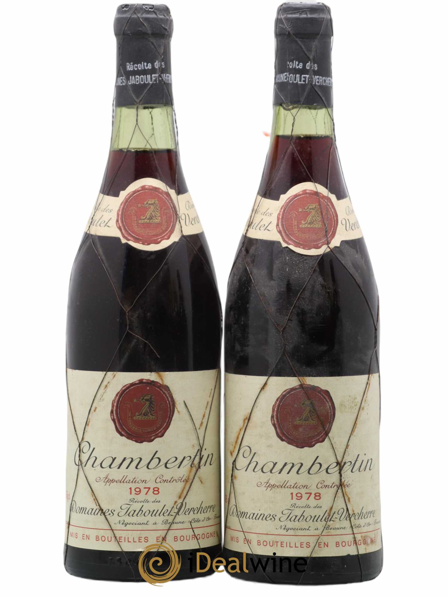Chambertin Grand Cru Jaboulet Vercherre 1978 - Posten von 2 Flaschen - 0