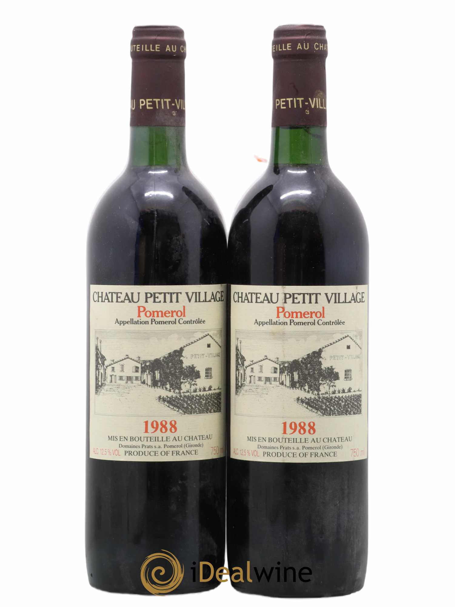 Château Petit Village 1988 - Lot de 2 bouteilles - 0