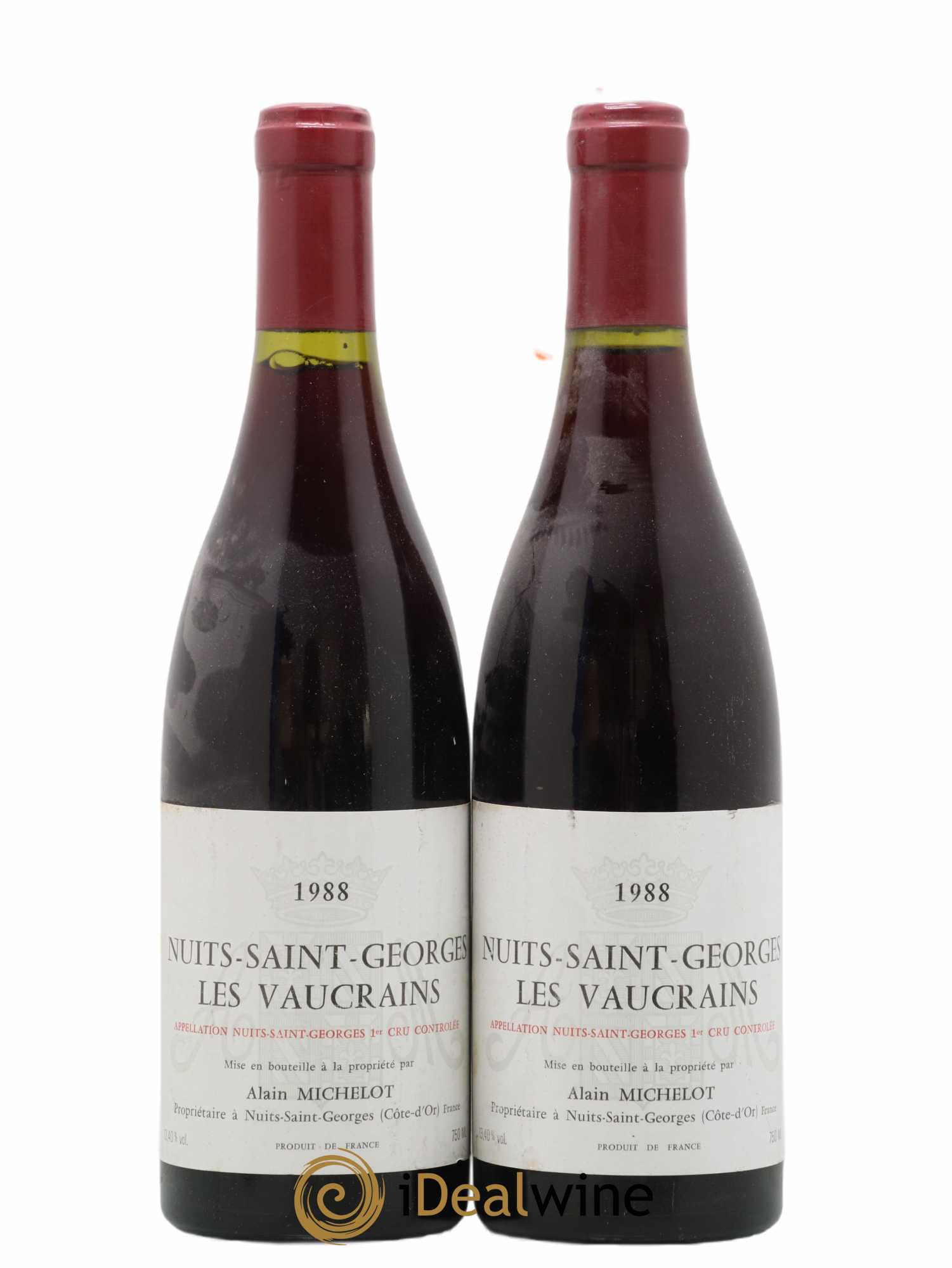 Nuits-Saint-Georges 1er Cru 1988 - Posten von 2 Flaschen - 0