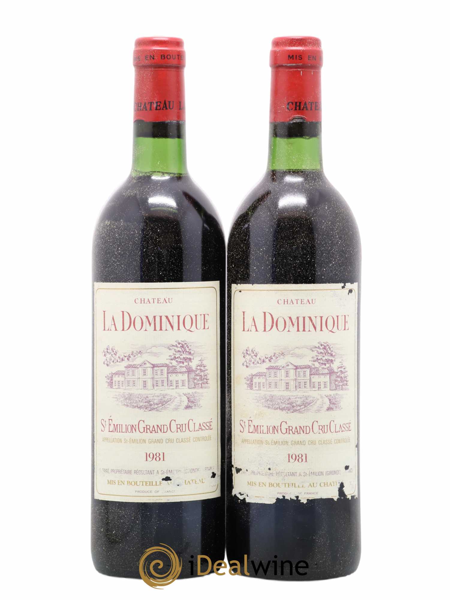Château la Dominique Grand Cru Classé 1981 - Lot de 2 bouteilles - 0