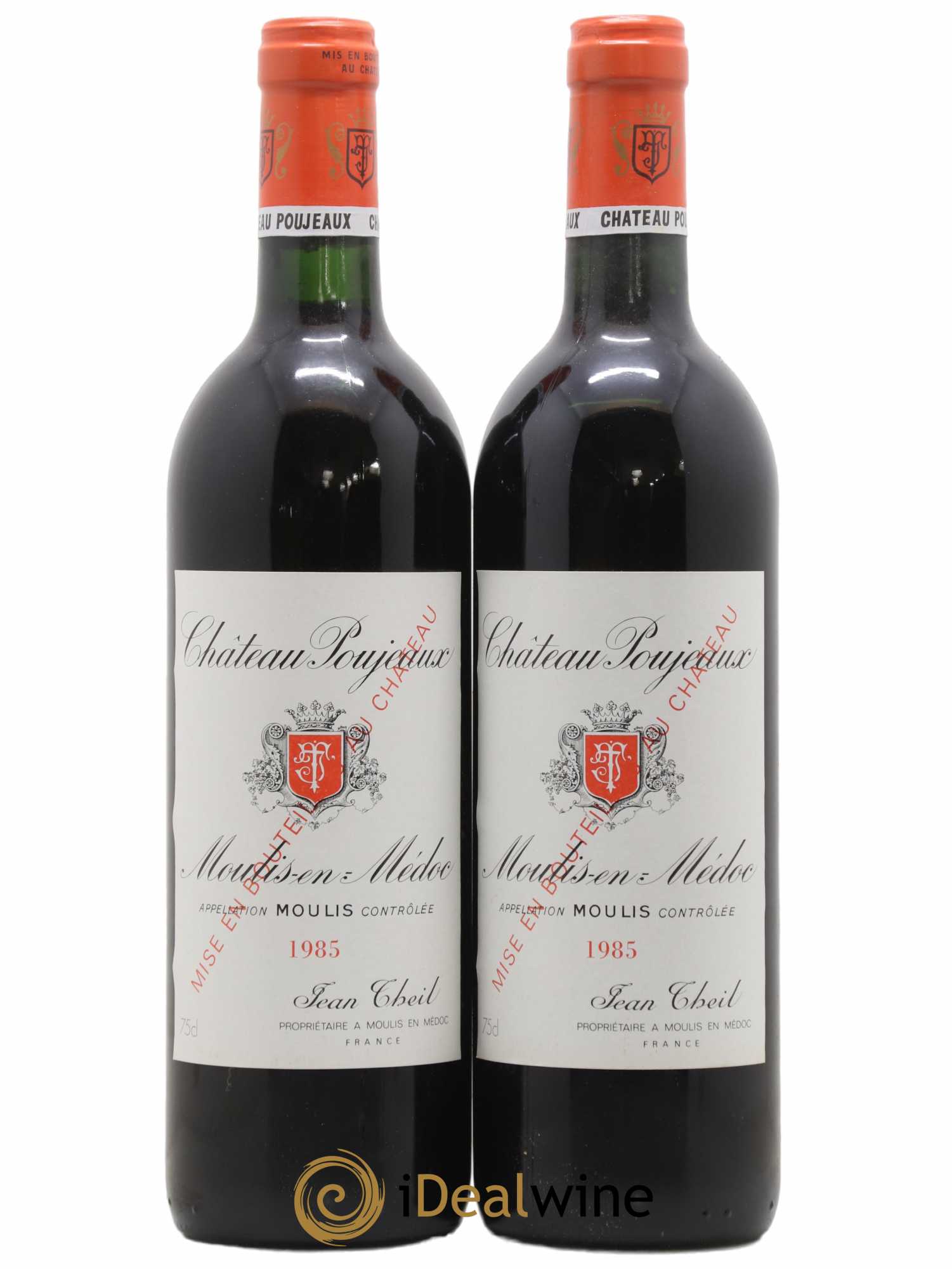 Château Poujeaux 1985 - Lot de 2 bouteilles - 0
