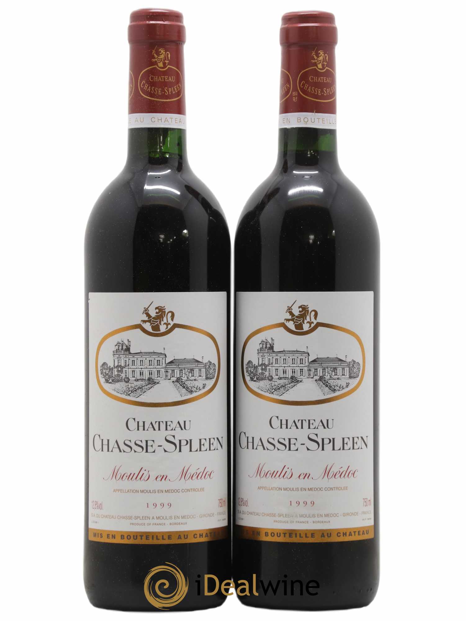 Château Chasse Spleen 1999 - Lot de 2 bouteilles - 0