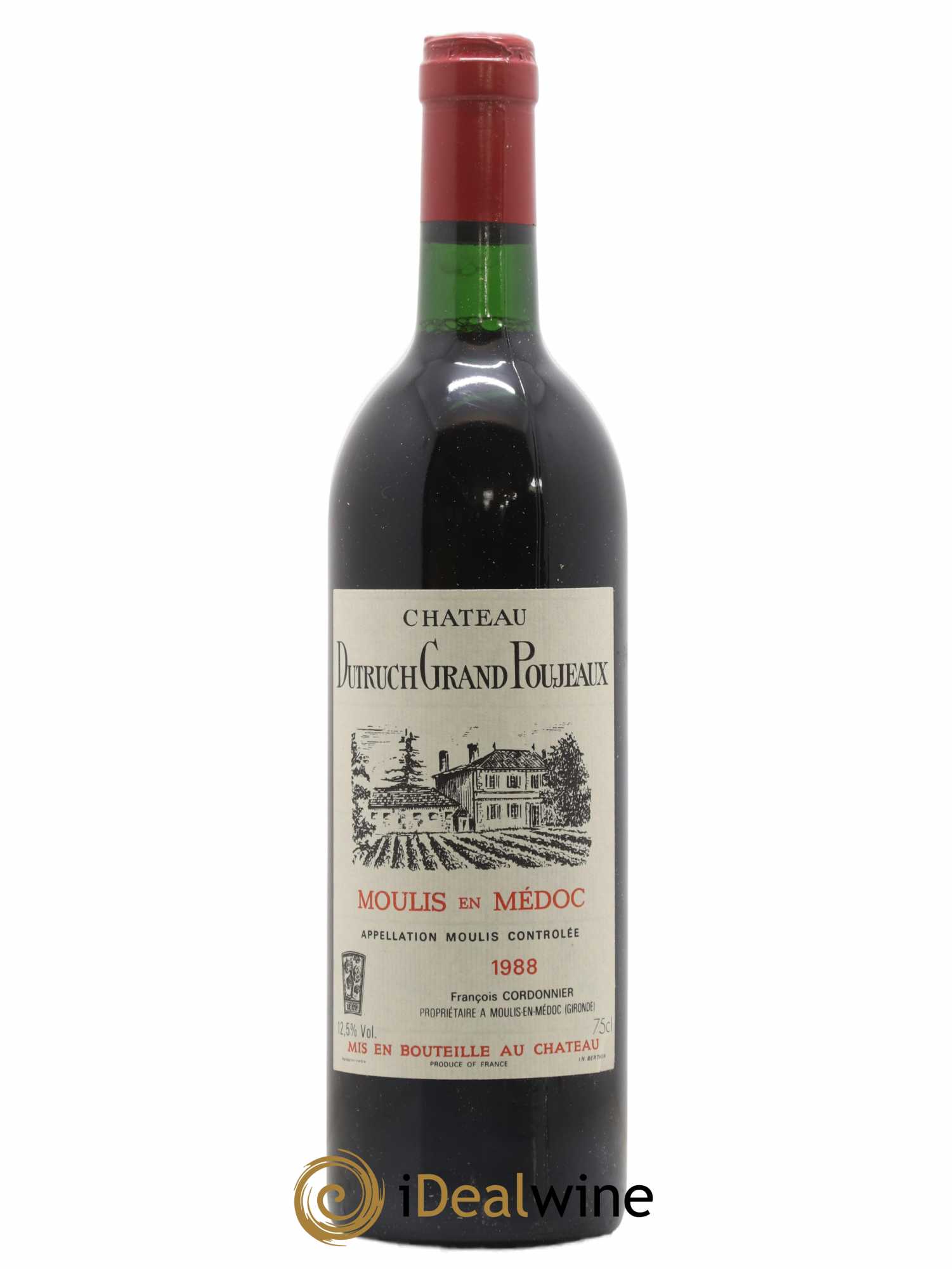 Château Dutruch Grand Poujeaux Cru Bourgeois 1988 - Lot de 1 bouteille - 0