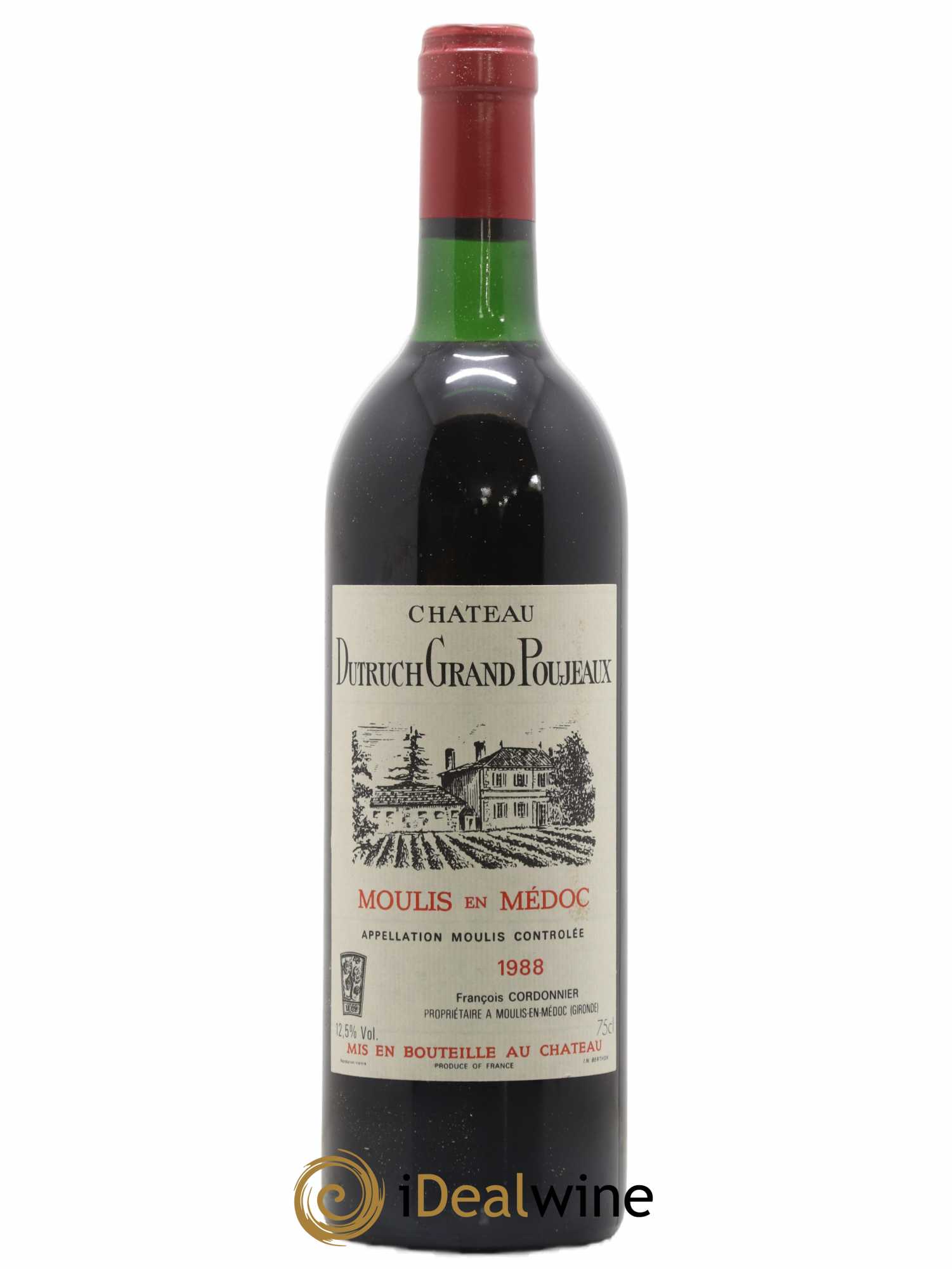 Château Dutruch Grand Poujeaux Cru Bourgeois 1988 - Lot de 1 bouteille - 0