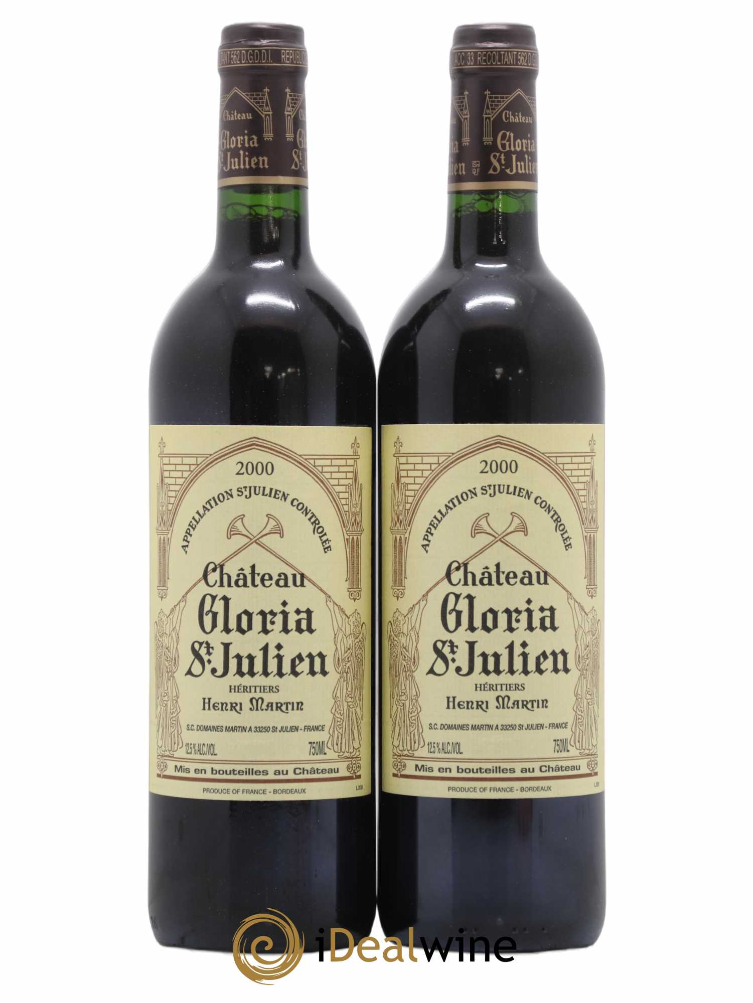 Château Gloria 2000 - Lot de 2 bouteilles - 0