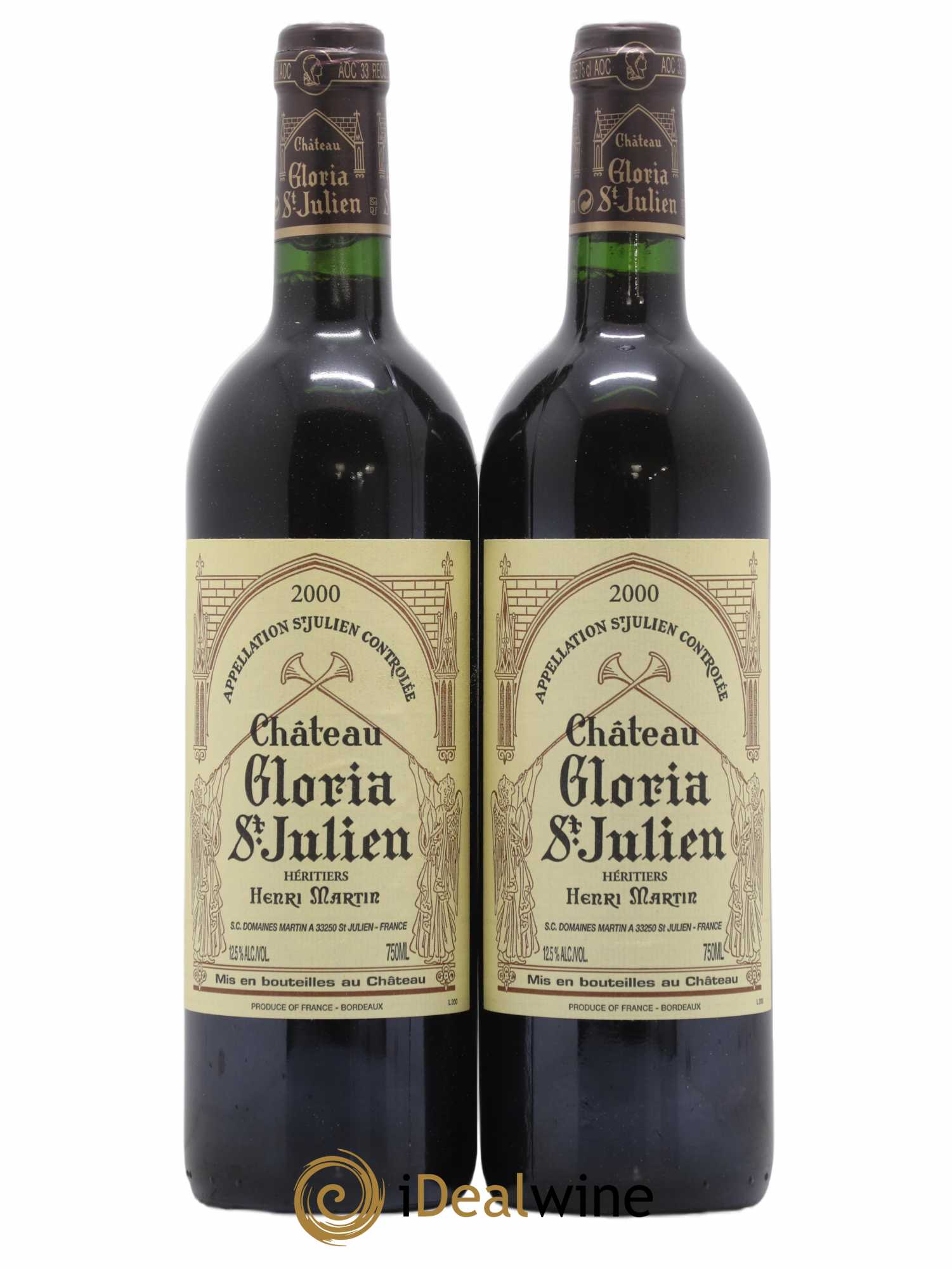 Château Gloria 2000 - Lot de 2 bouteilles - 0