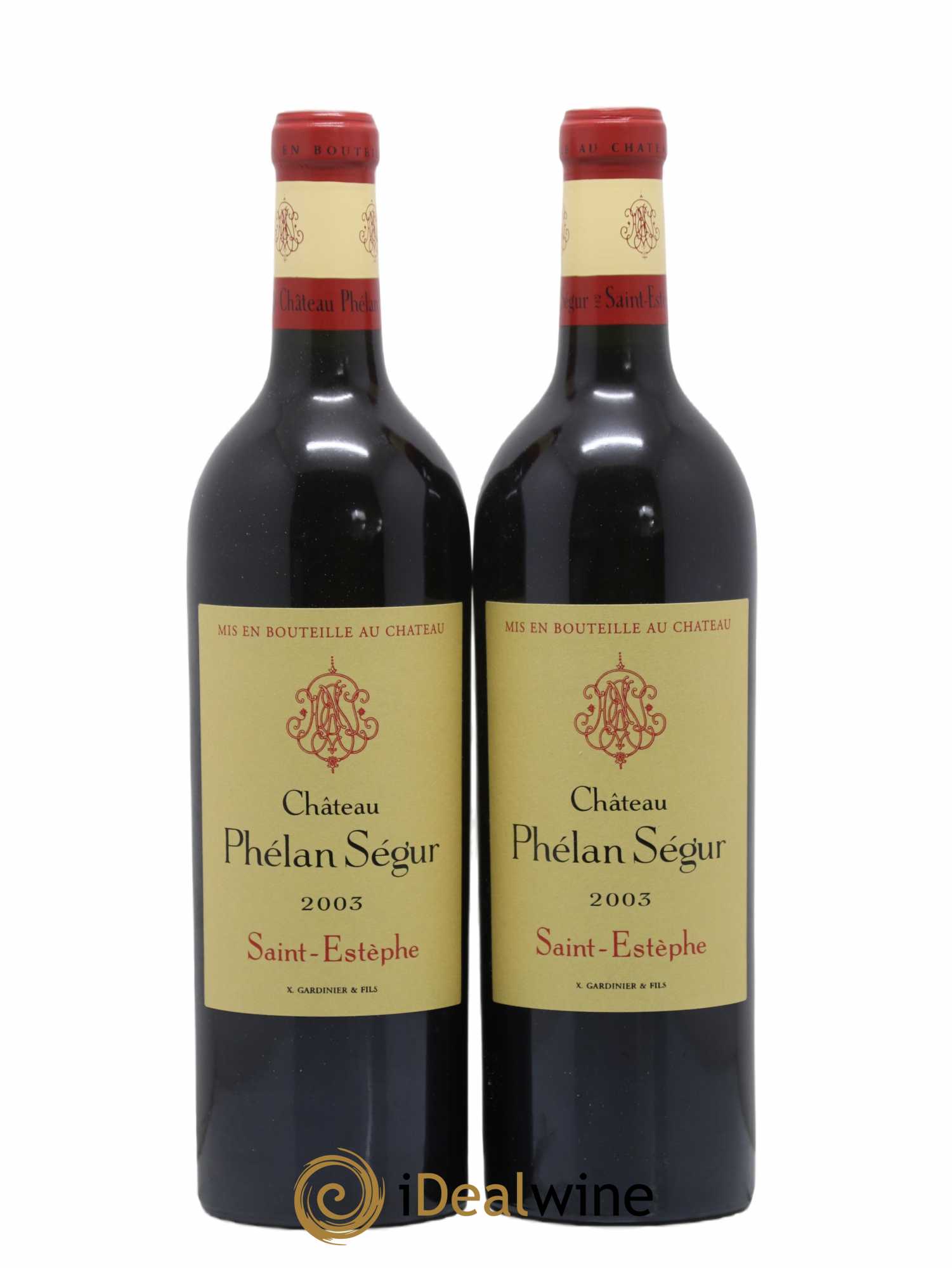 Château Phélan Ségur 2003 - Lot de 2 bouteilles - 0