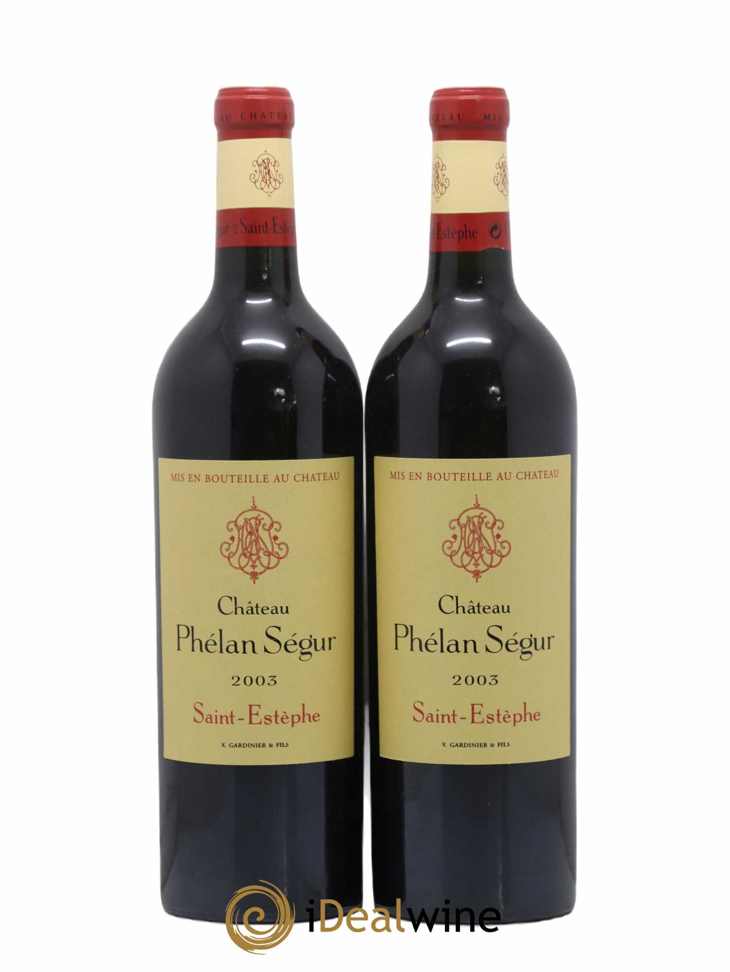 Château Phélan Ségur 2003 - Lot of 2 bottles - 0
