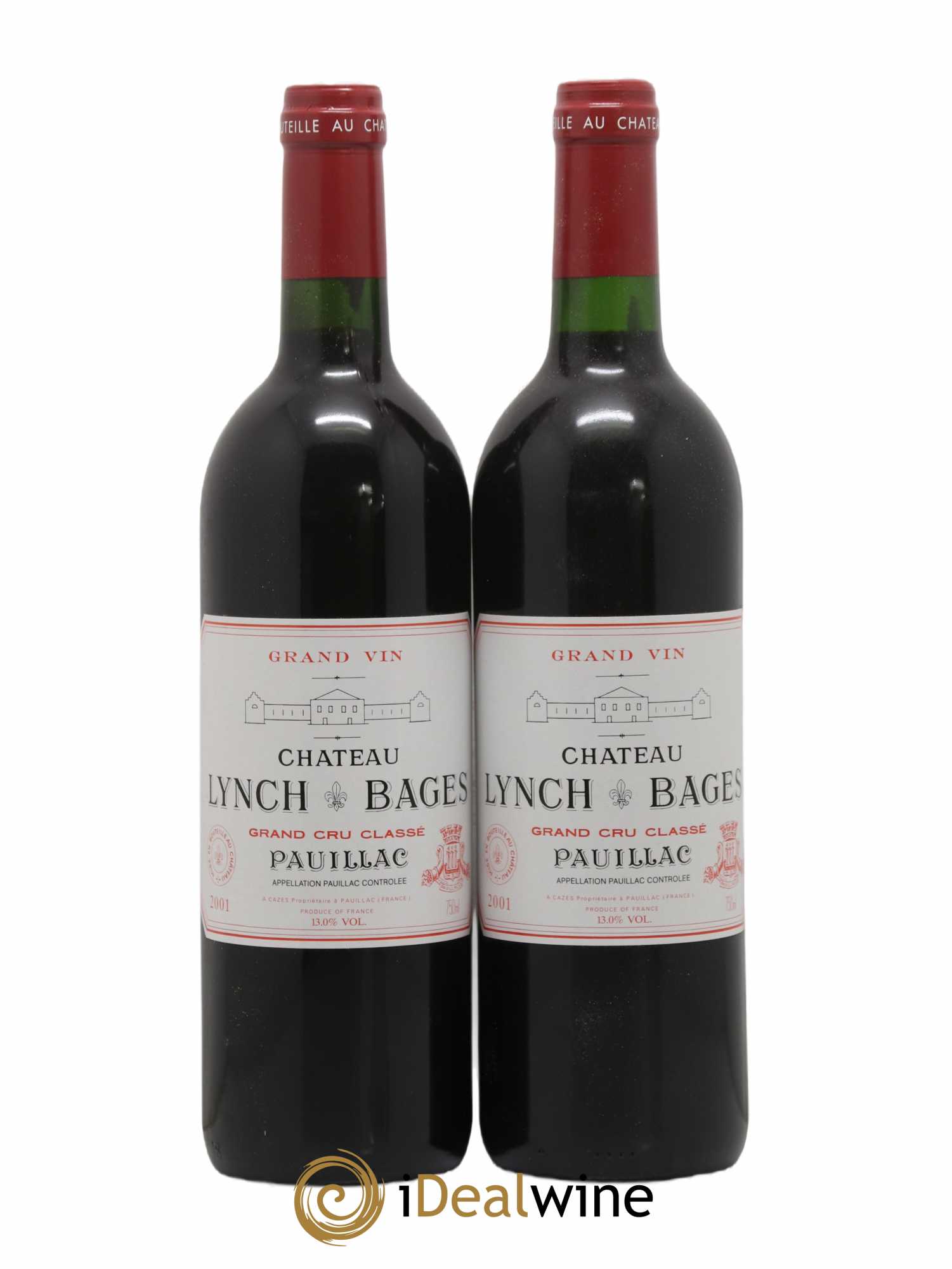 Château Lynch Bages 5ème Grand Cru Classé 2001 - Lot of 2 bottles - 0
