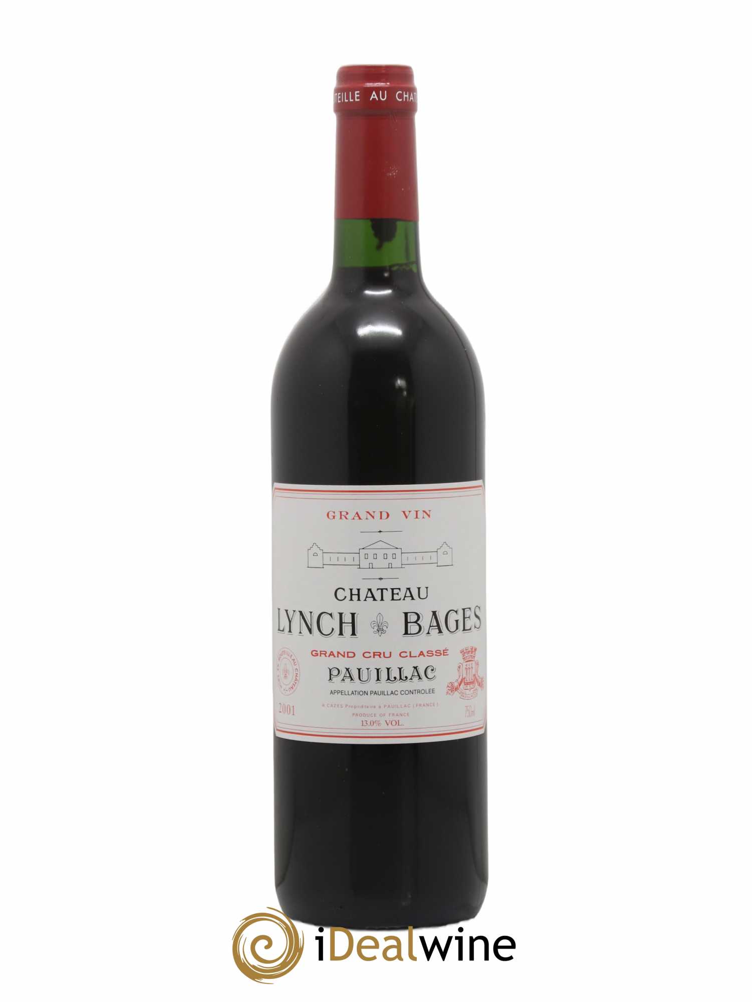 Château Lynch Bages 5ème Grand Cru Classé 2001 - Lot de 1 bouteille - 0