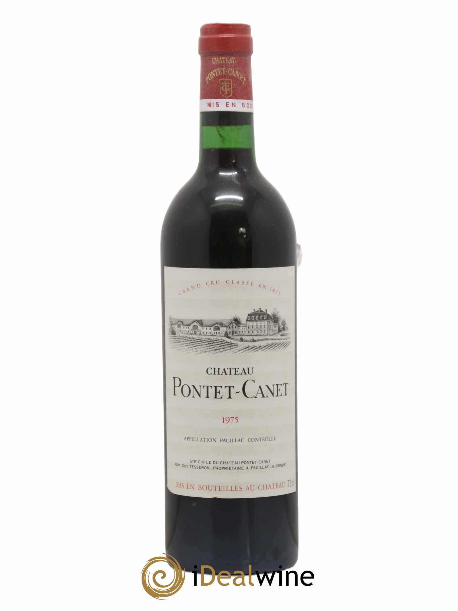 Château Pontet Canet 5ème Grand Cru Classé 1975 - Lot de 1 bouteille - 0