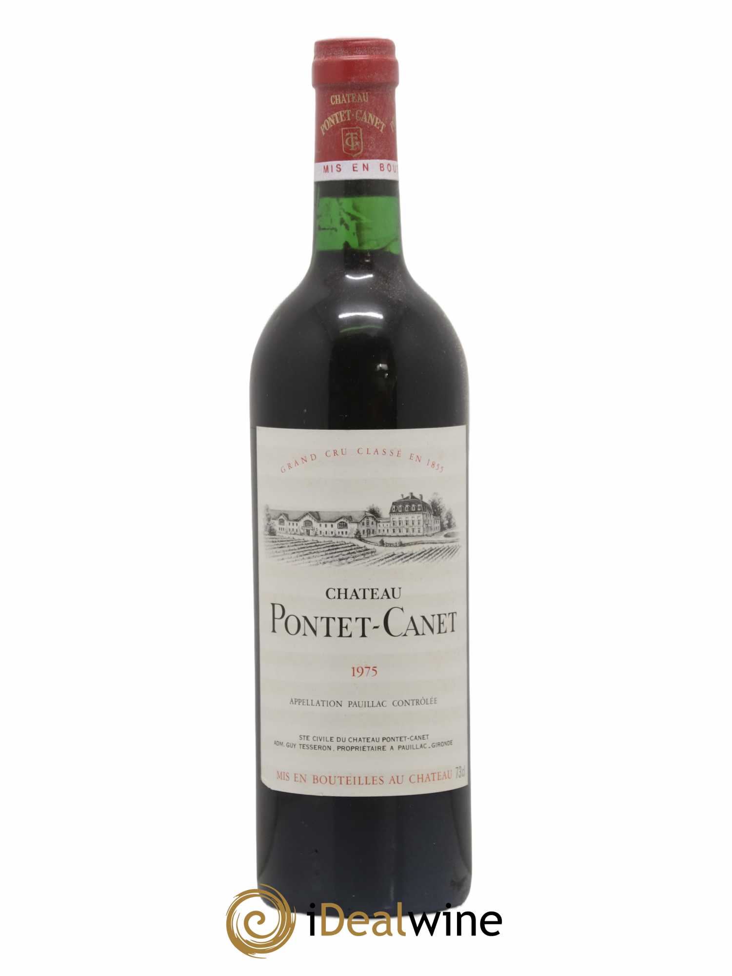 Château Pontet Canet 5ème Grand Cru Classé 1975 - Lot de 1 bouteille - 0