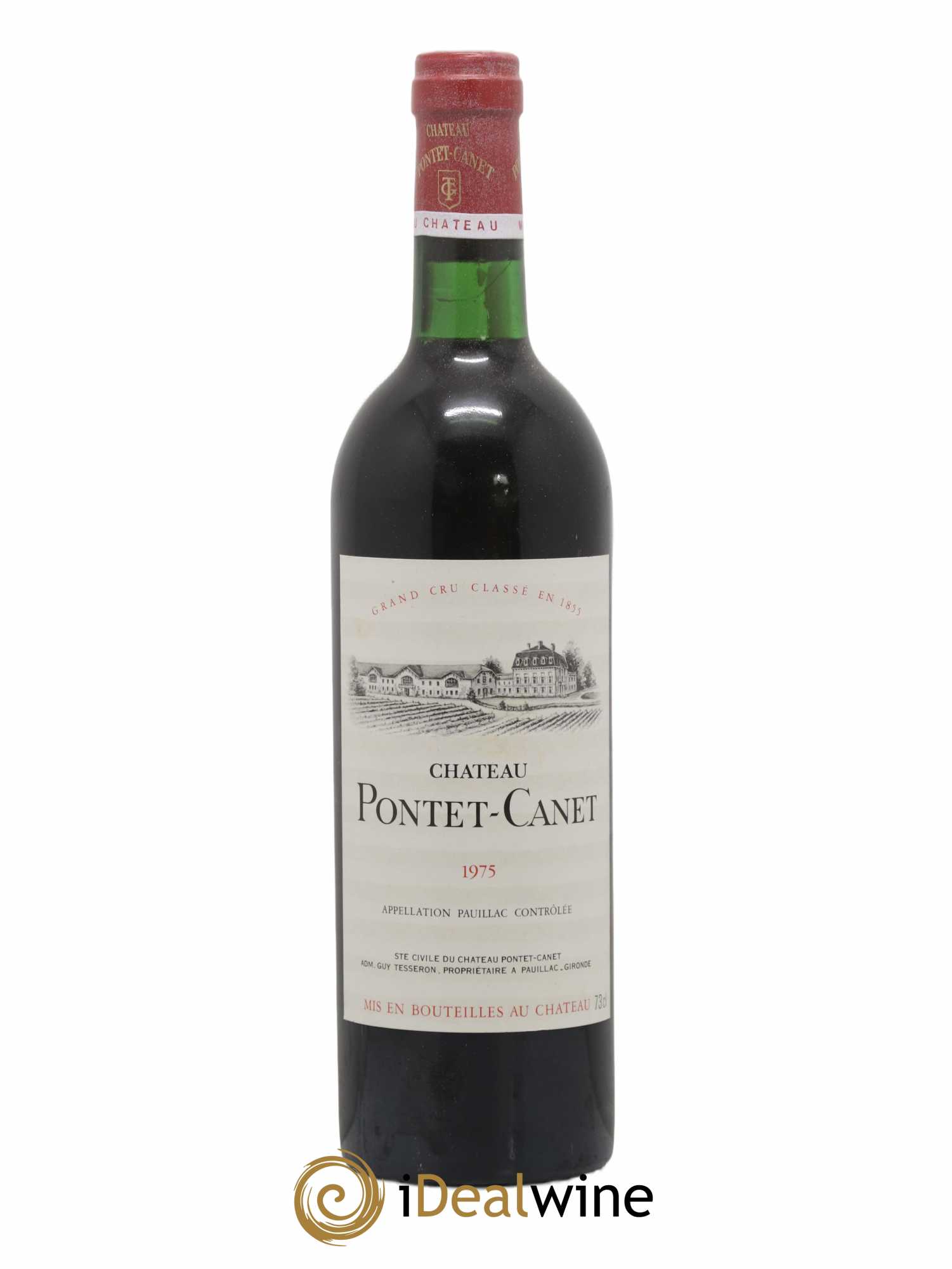 Château Pontet Canet 5ème Grand Cru Classé 1975 - Lot de 1 bouteille - 0