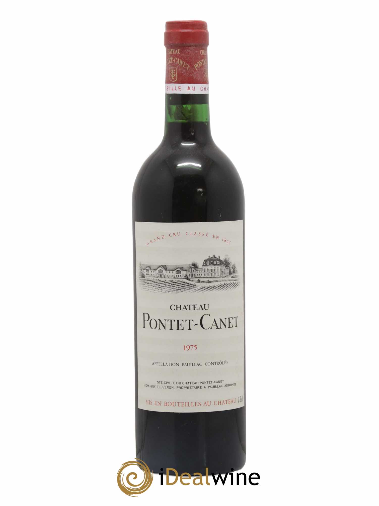 Château Pontet Canet 5ème Grand Cru Classé 1975 - Lot de 1 bouteille - 0