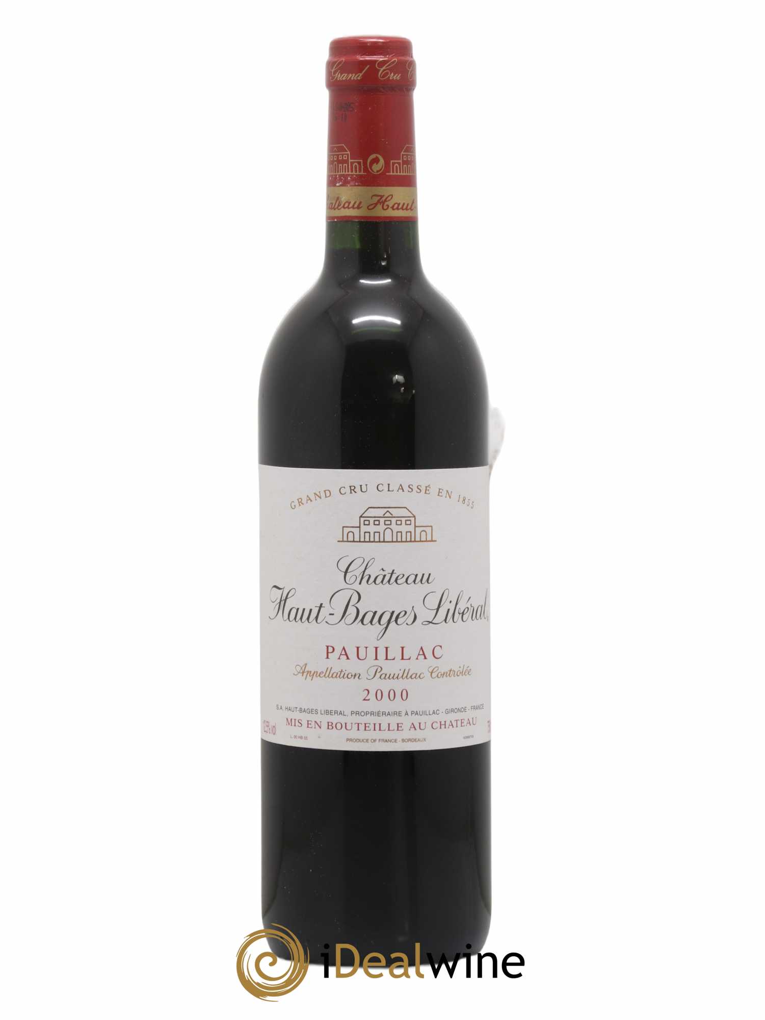 Château Haut Bages Libéral 5ème Grand Cru Classé 2000 - Lot de 1 bouteille - 0