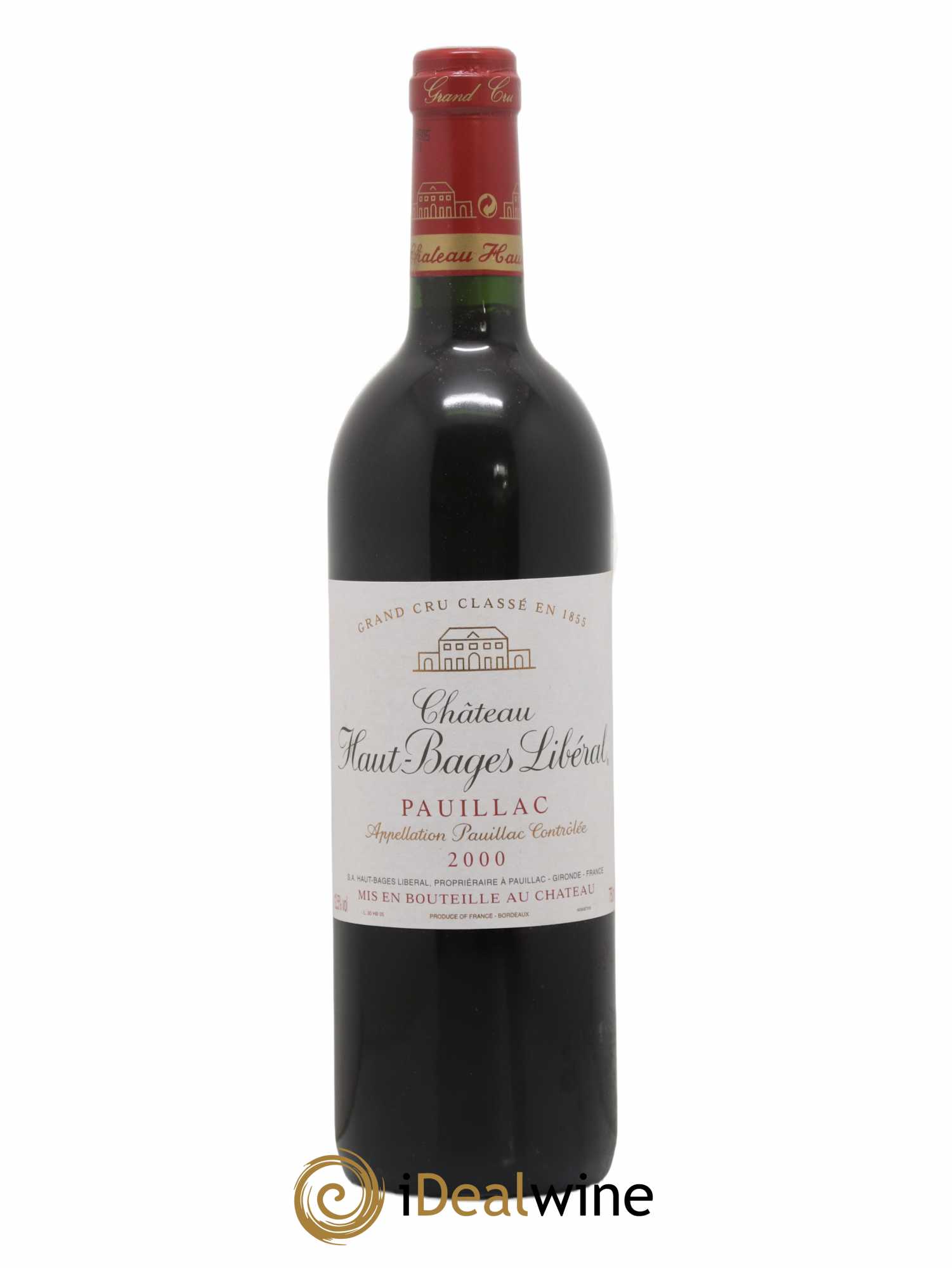 Château Haut Bages Libéral 5ème Grand Cru Classé 2000 - Lot de 1 bouteille - 0