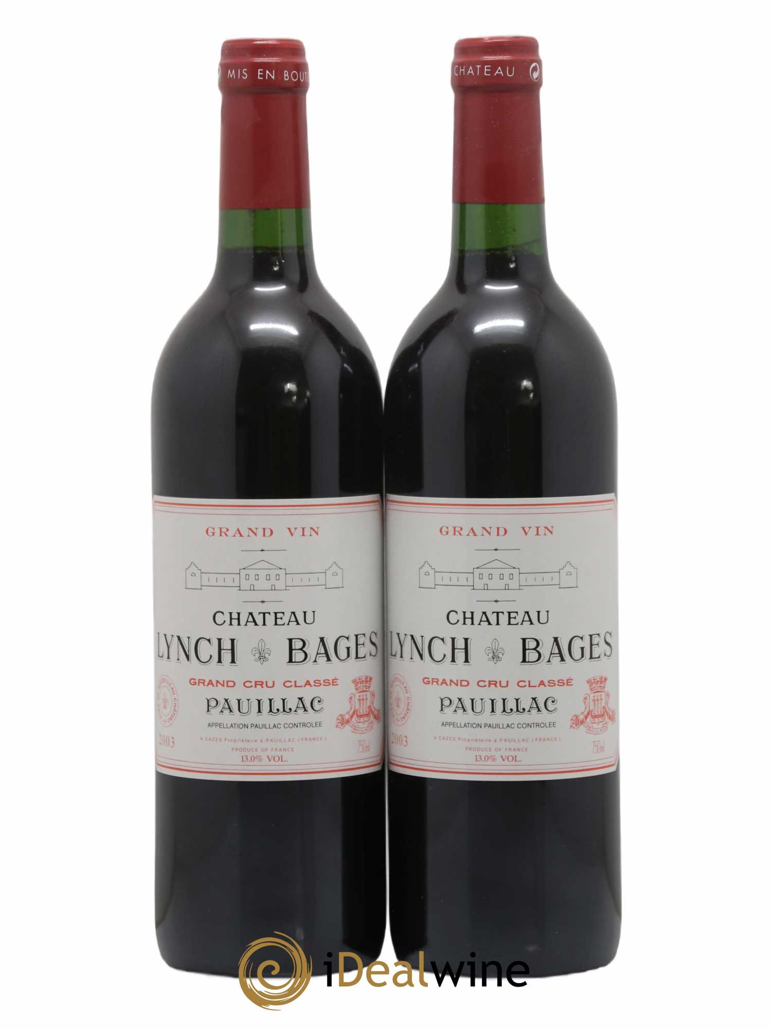 Château Lynch Bages 5ème Grand Cru Classé 2003 - Lot de 2 bouteilles - 0