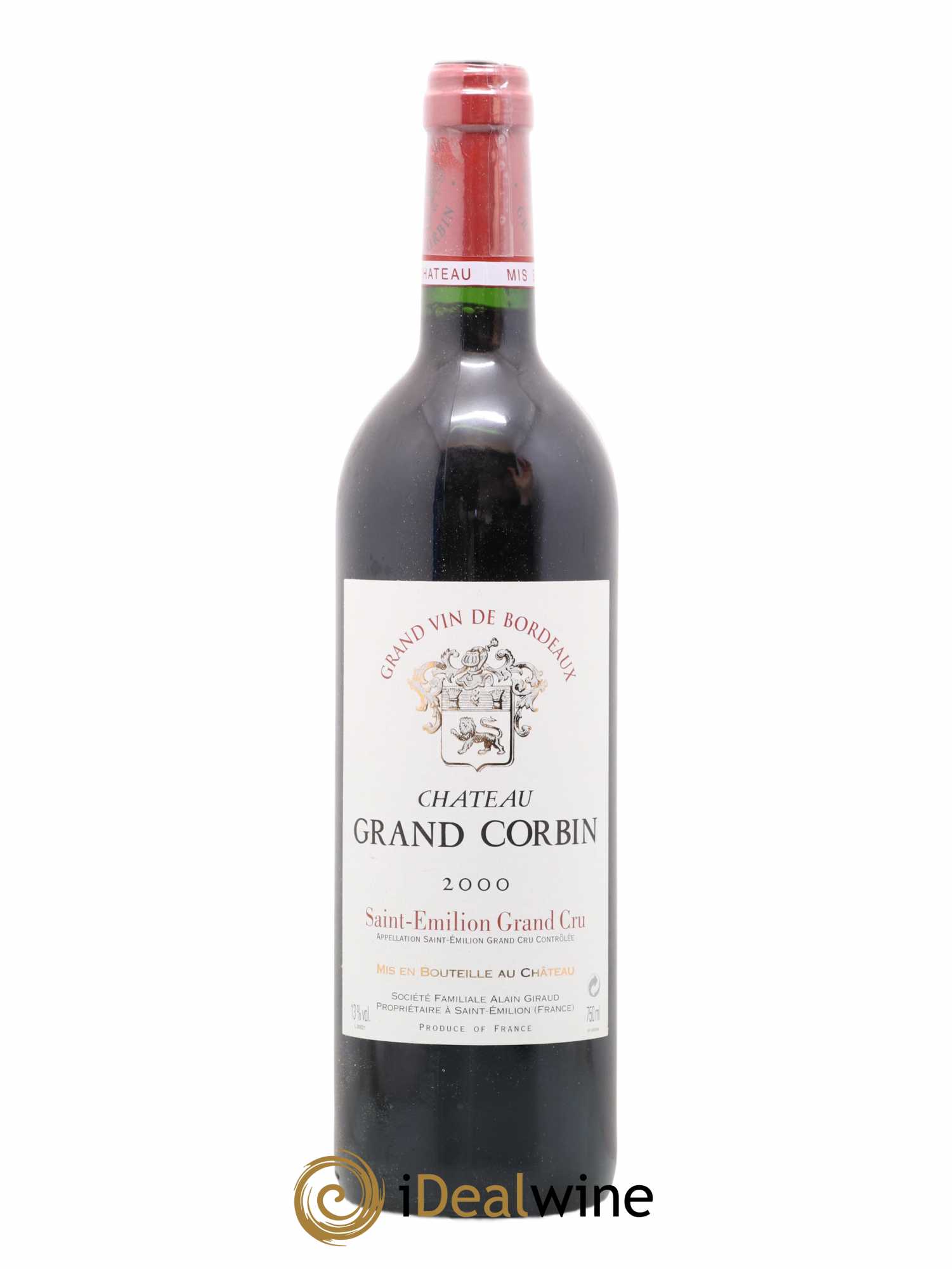 Château Grand Corbin Grand Cru Classé 2000 - Lot of 1 bottle - 0