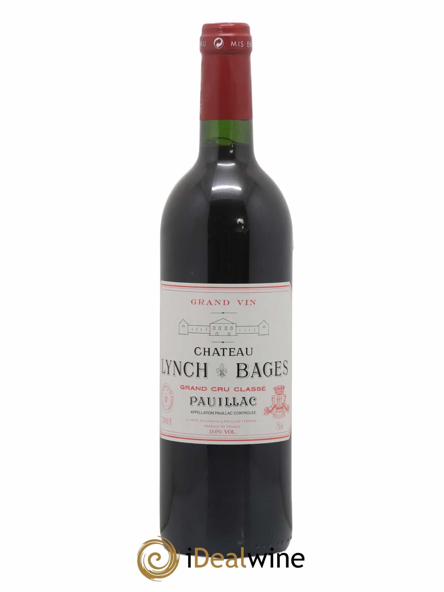 Château Lynch Bages 5ème Grand Cru Classé 2003 - Lot de 1 bouteille - 0