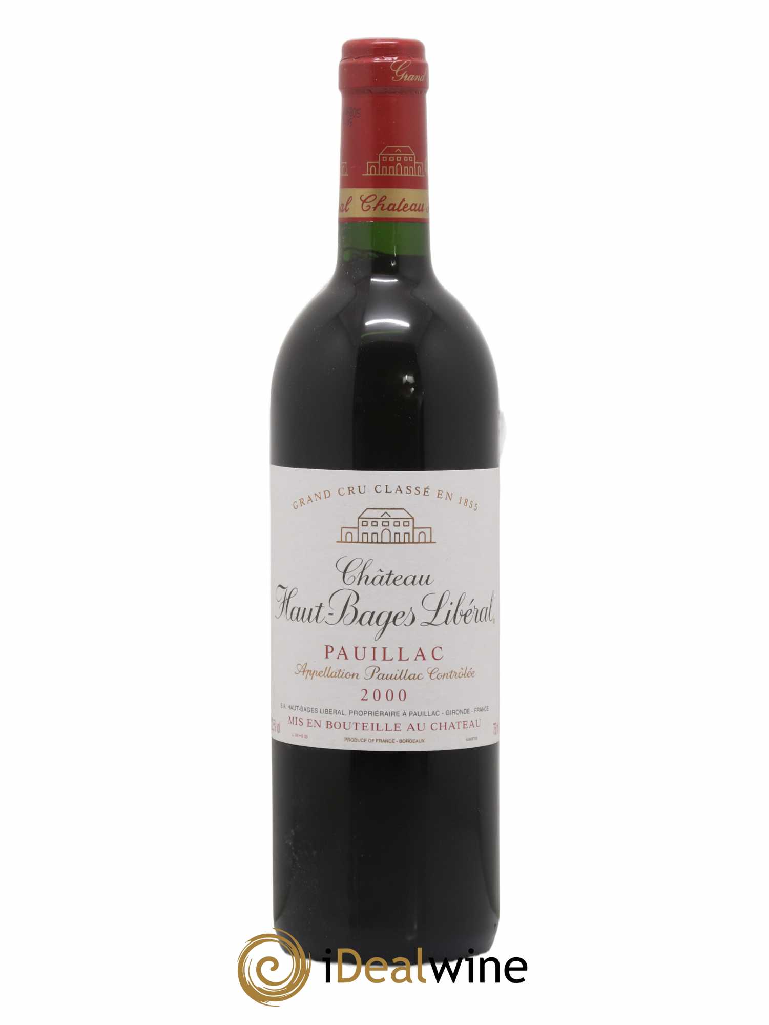 Château Haut Bages Libéral 5ème Grand Cru Classé 2000 - Lot de 1 bouteille - 0