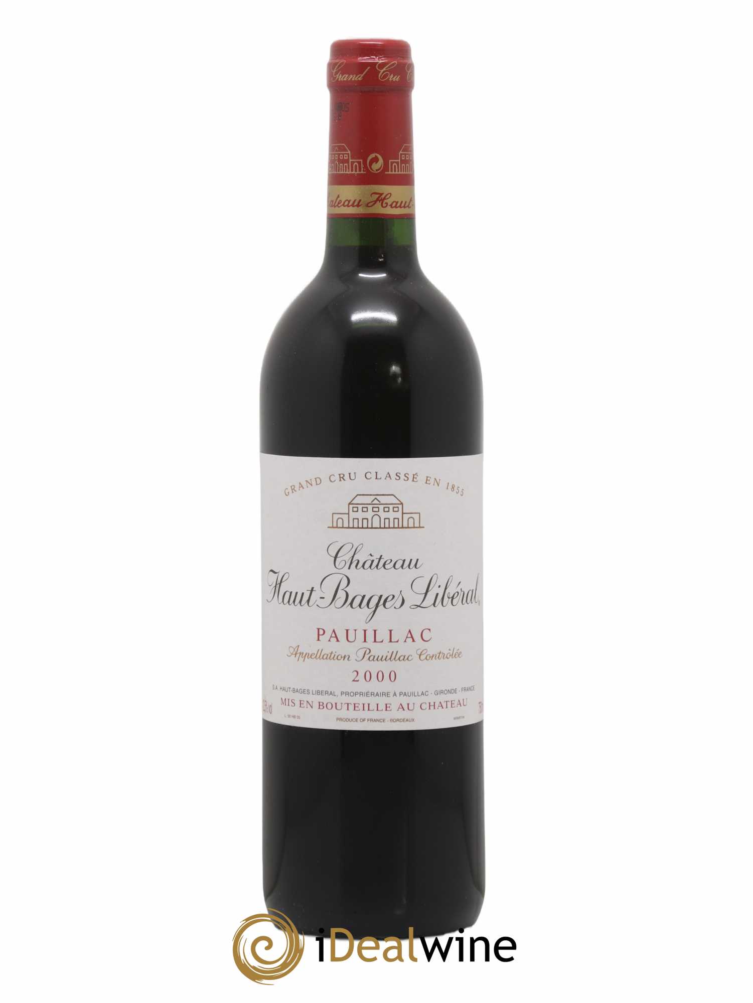 Château Haut Bages Libéral 5ème Grand Cru Classé 2000 - Lot de 1 bouteille - 0