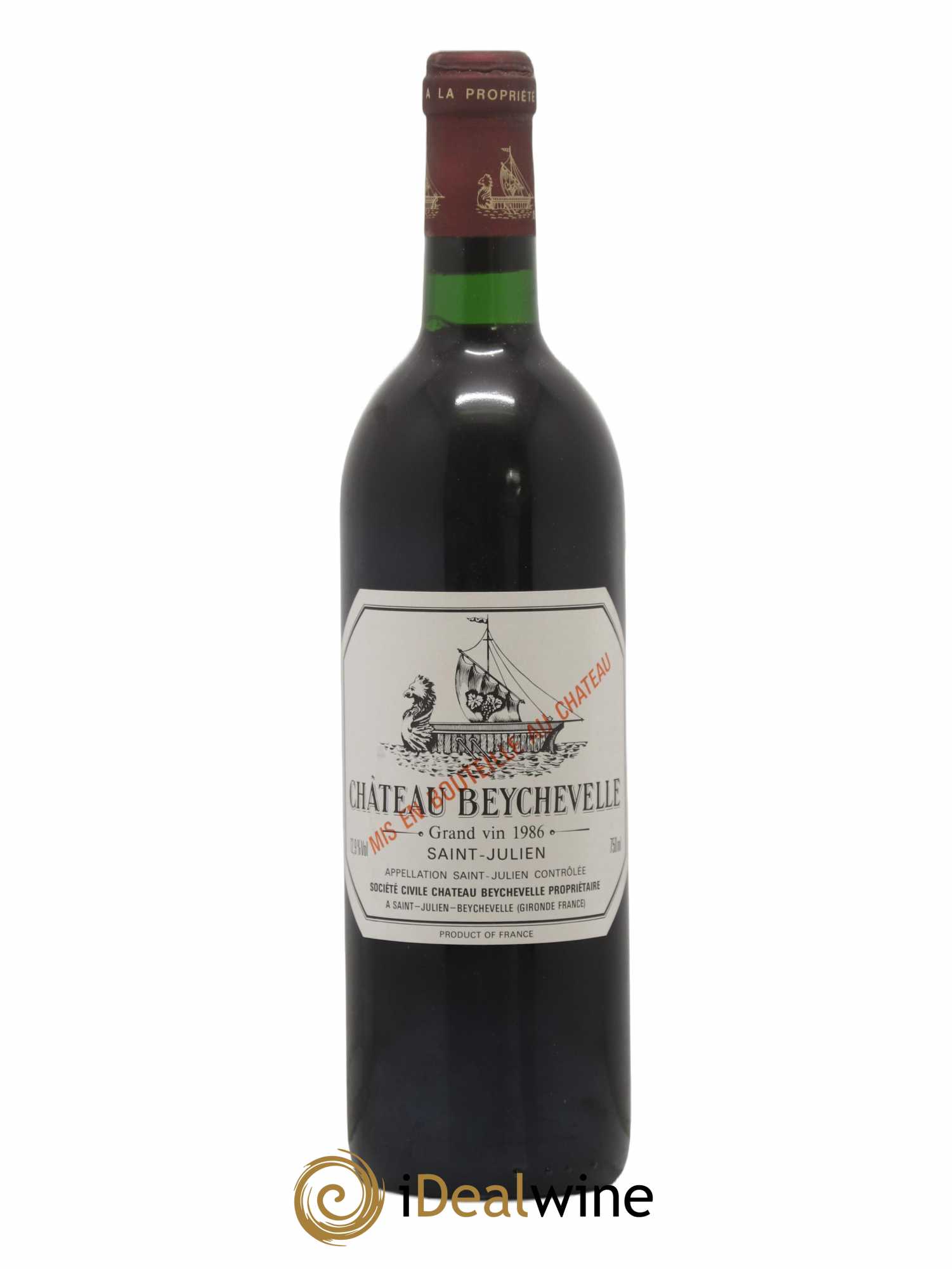 Château Beychevelle 4ème Grand Cru Classé 1986 - Lot de 1 bouteille - 0