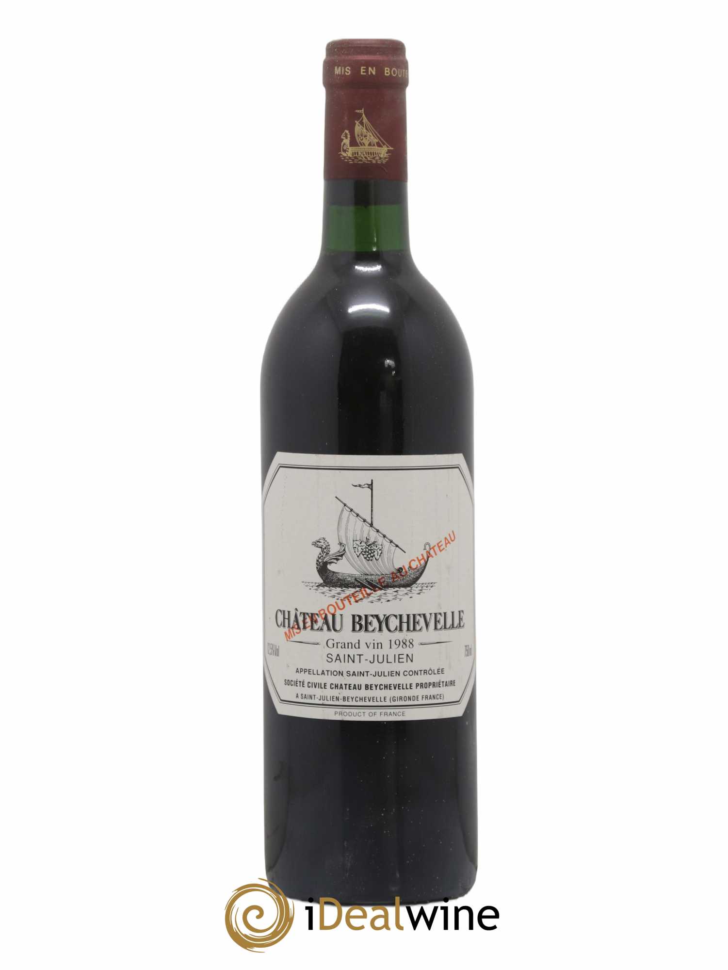 Château Beychevelle 4ème Grand Cru Classé 1988 - Lot de 1 bouteille - 0