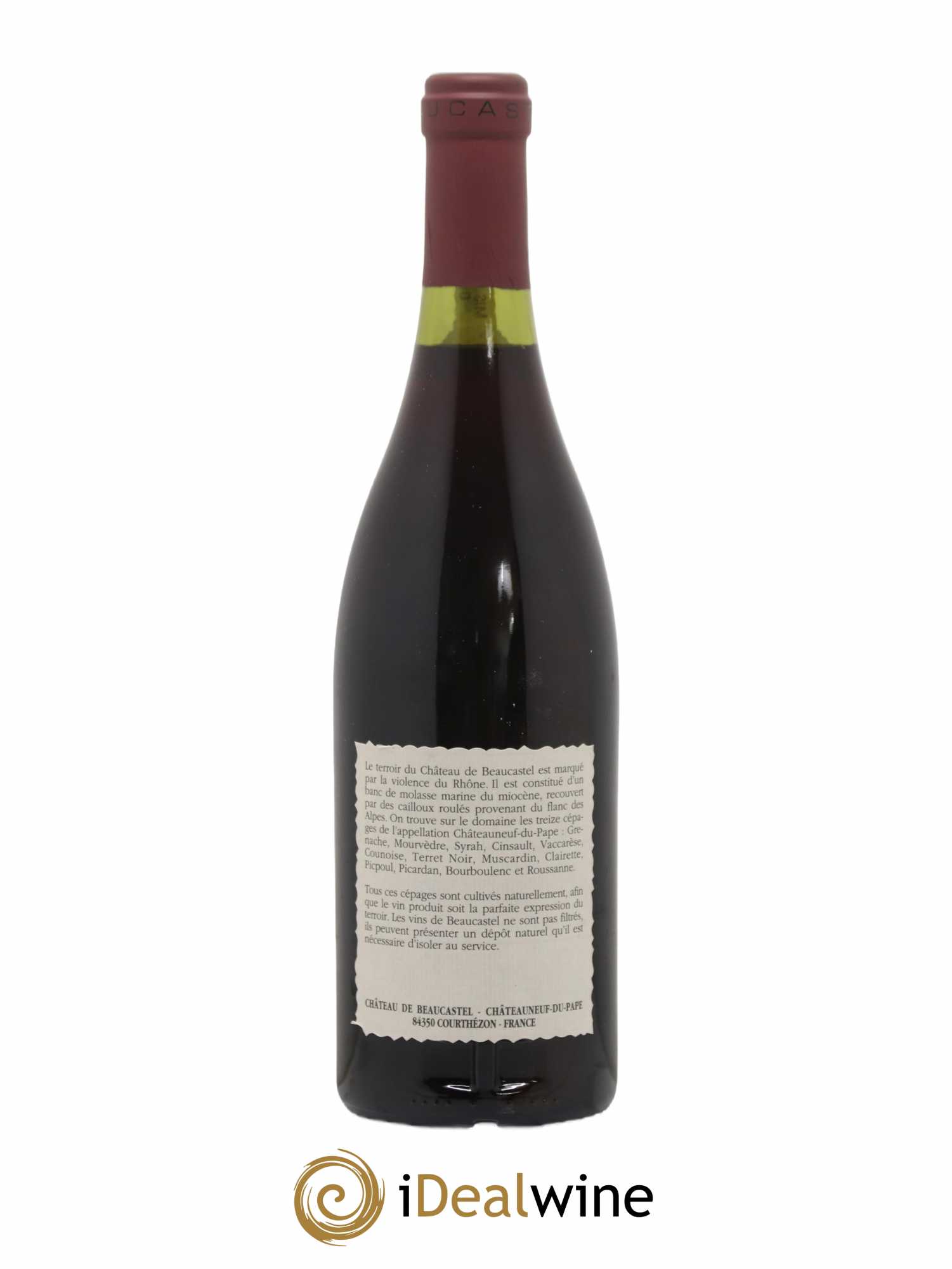 Châteauneuf-du-Pape Château de Beaucastel Famille Perrin 1990 - Lot de 1 bouteille - 1