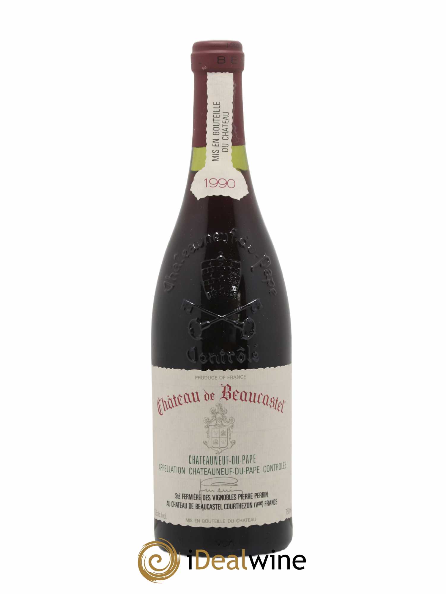 Châteauneuf-du-Pape Château de Beaucastel Famille Perrin 1990 - Lot de 1 bouteille - 0