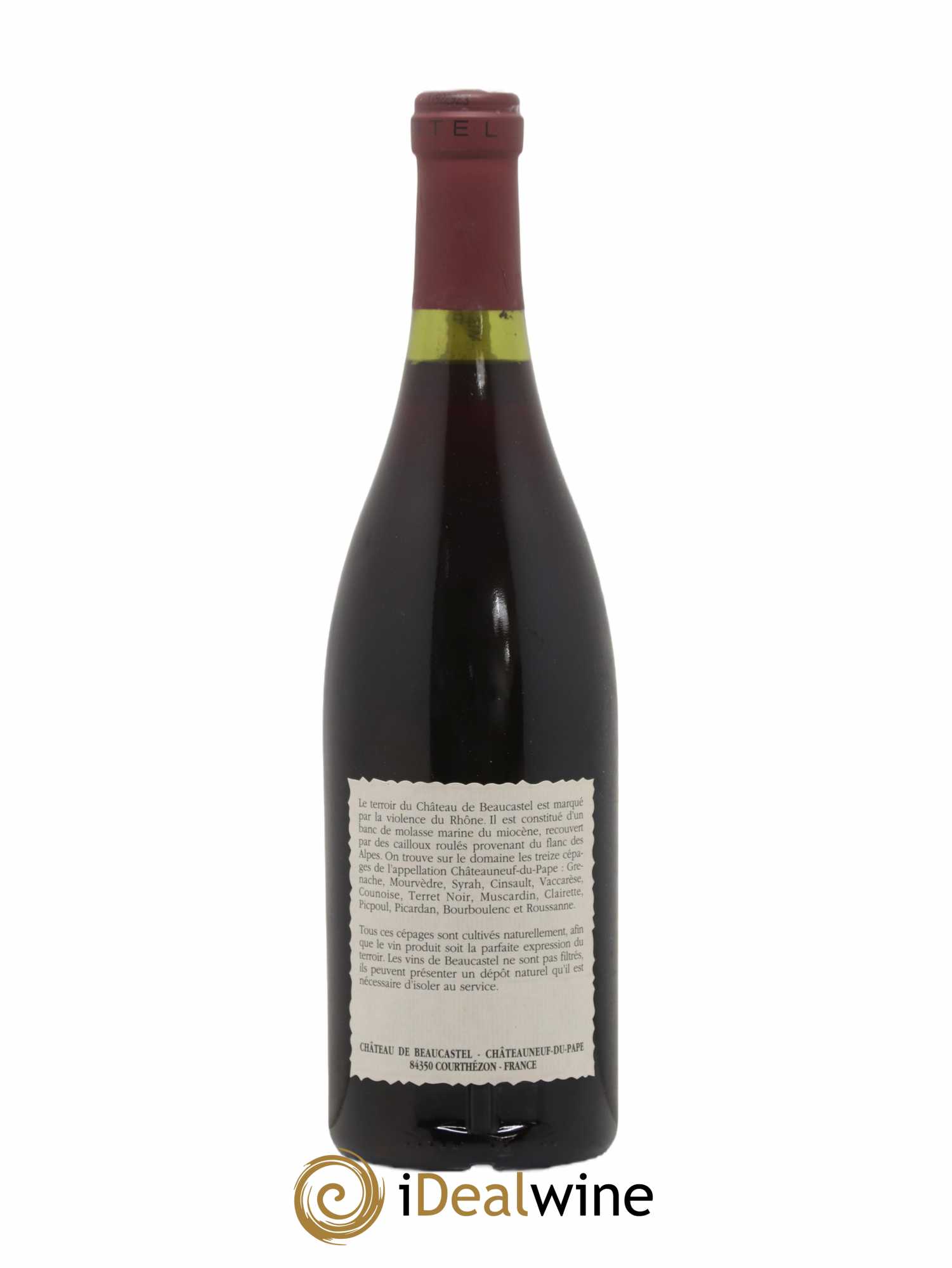 Châteauneuf-du-Pape Château de Beaucastel Famille Perrin 1990 - Lot de 1 bouteille - 1