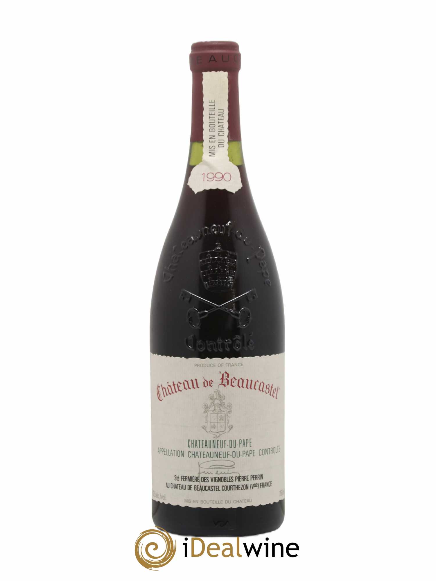 Châteauneuf-du-Pape Château de Beaucastel Famille Perrin 1990 - Lot de 1 bouteille - 0