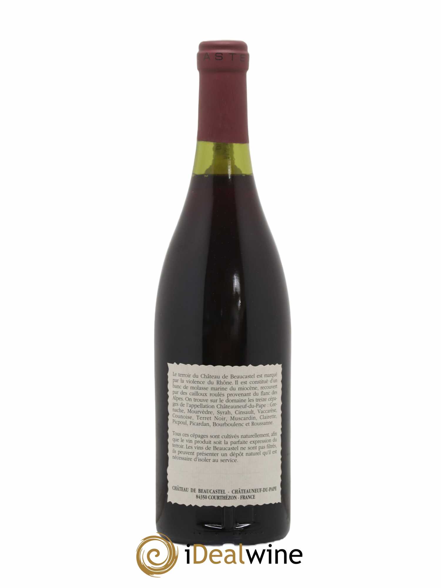 Châteauneuf-du-Pape Château de Beaucastel Famille Perrin 1990 - Lot de 1 bouteille - 1