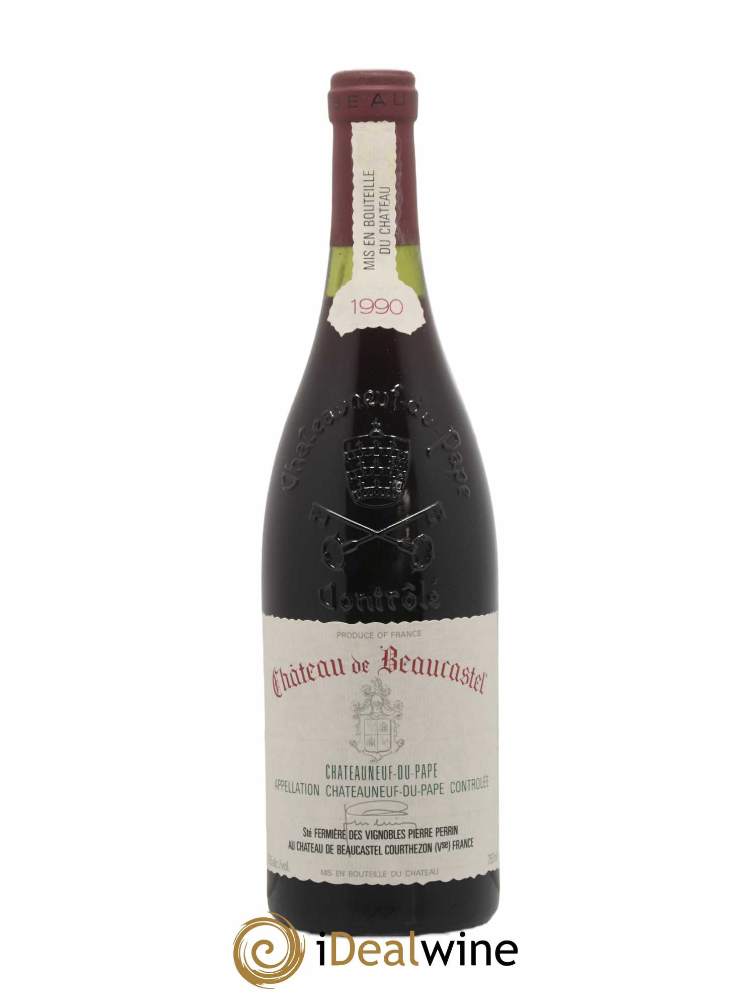 Châteauneuf-du-Pape Château de Beaucastel Famille Perrin 1990 - Lot de 1 bouteille - 0