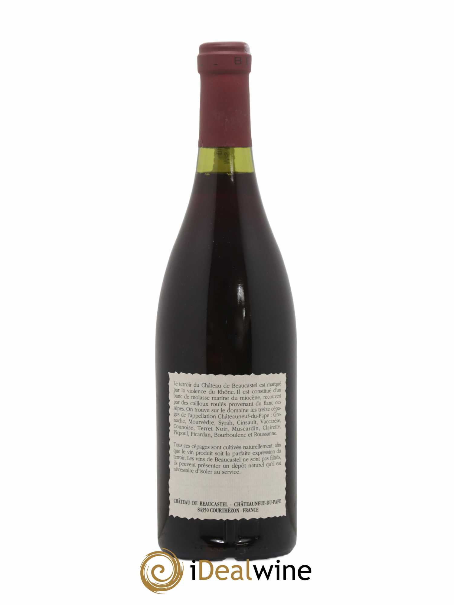 Châteauneuf-du-Pape Château de Beaucastel Famille Perrin 1990 - Lot de 1 bouteille - 1
