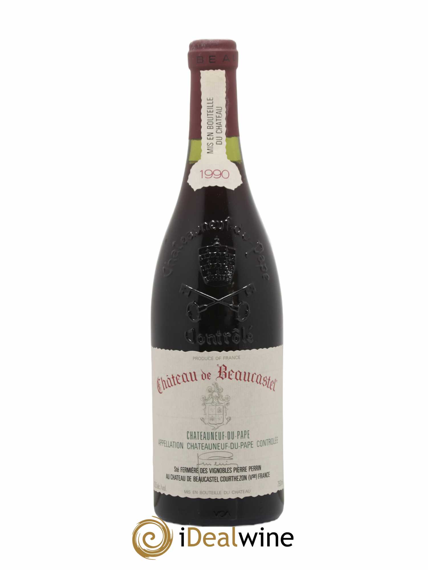 Châteauneuf-du-Pape Château de Beaucastel Famille Perrin 1990 - Lot de 1 bouteille - 0