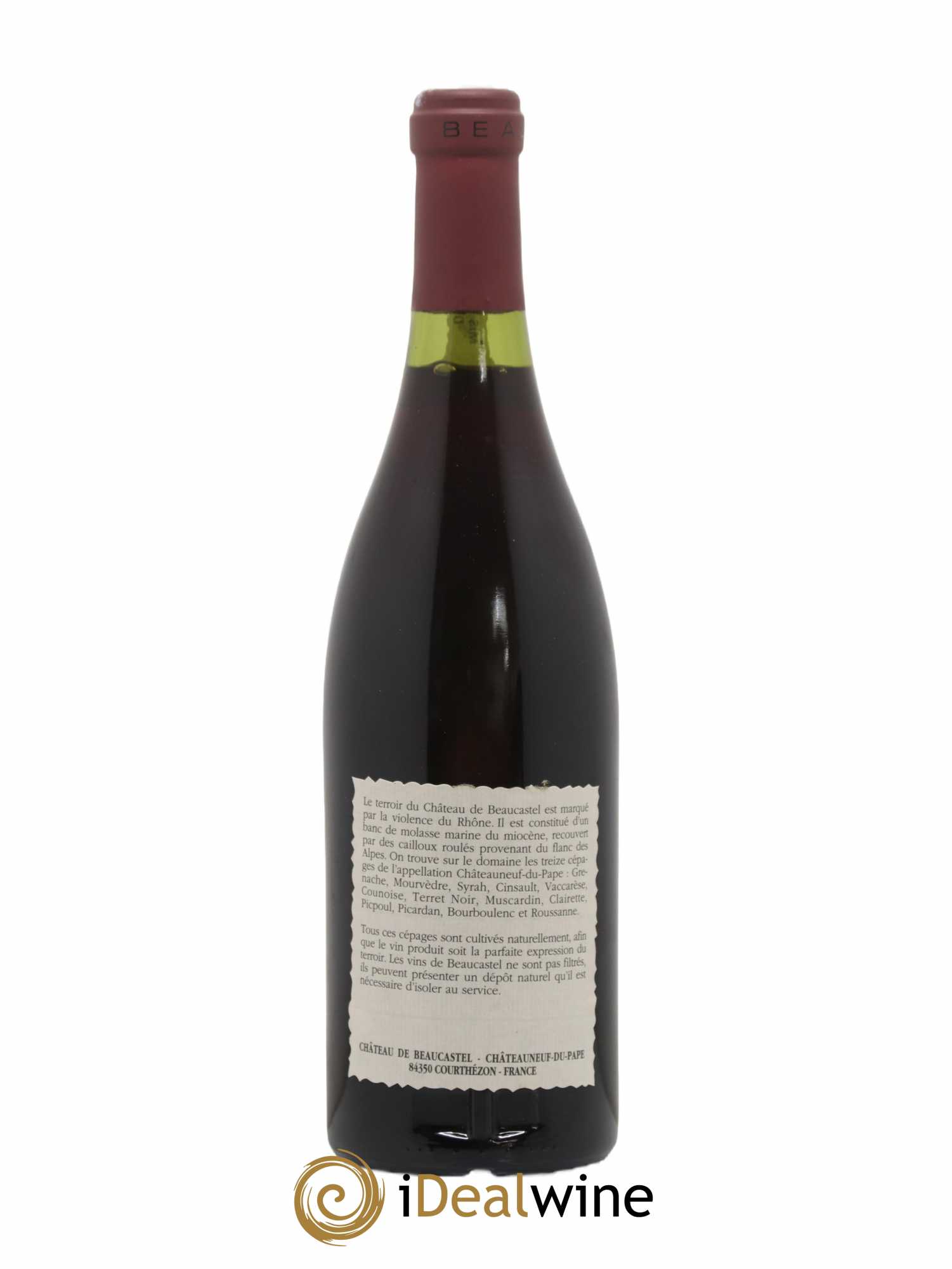 Châteauneuf-du-Pape Château de Beaucastel Famille Perrin 1990 - Lot de 1 bouteille - 1